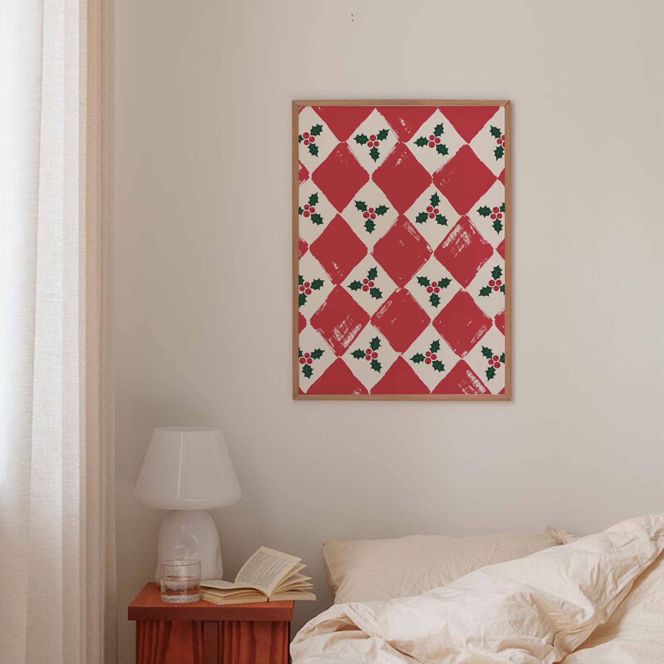 Checkered Christmas Print - Image 5