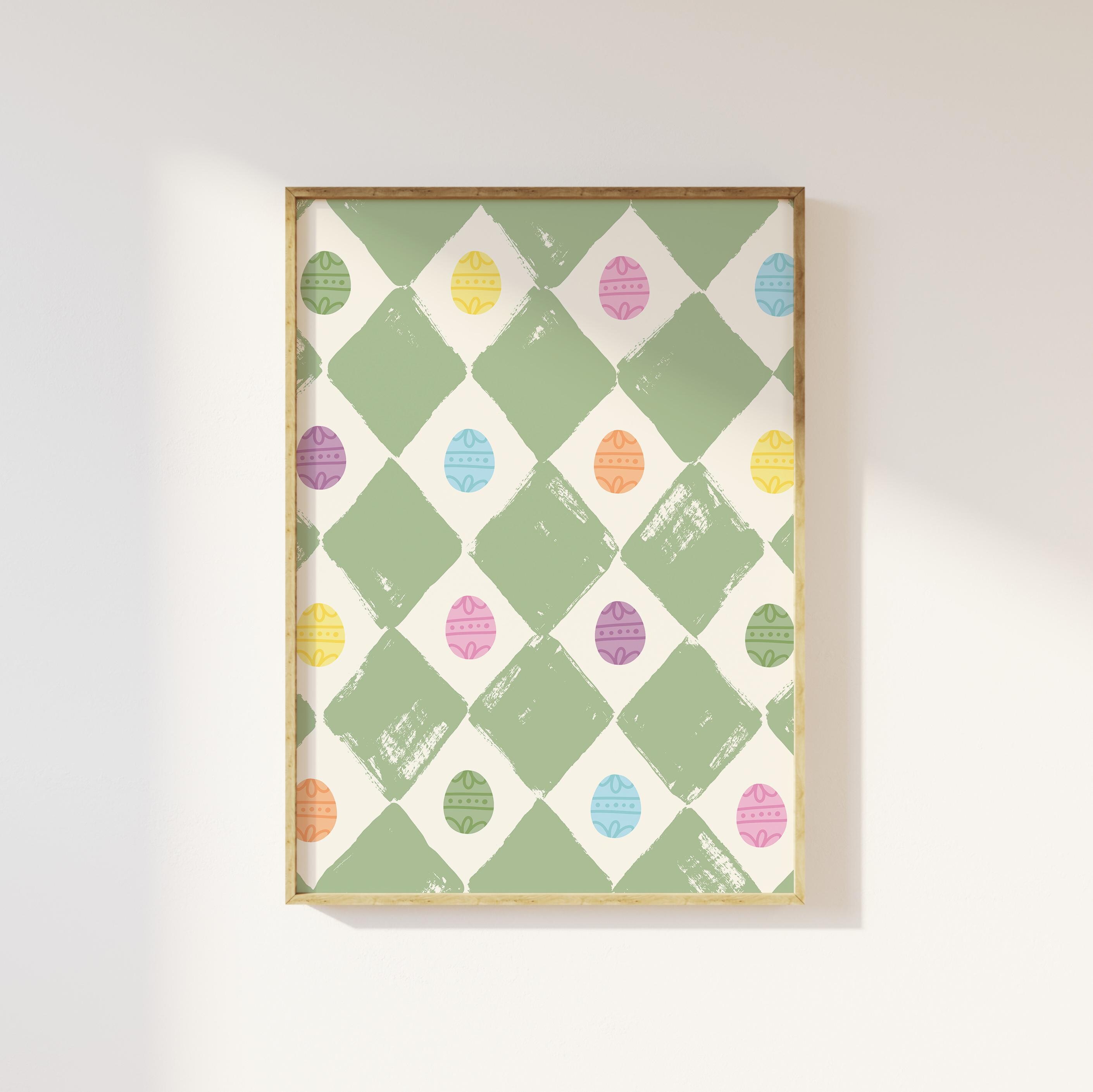 Checkered Easter Eggs Print - Image 4