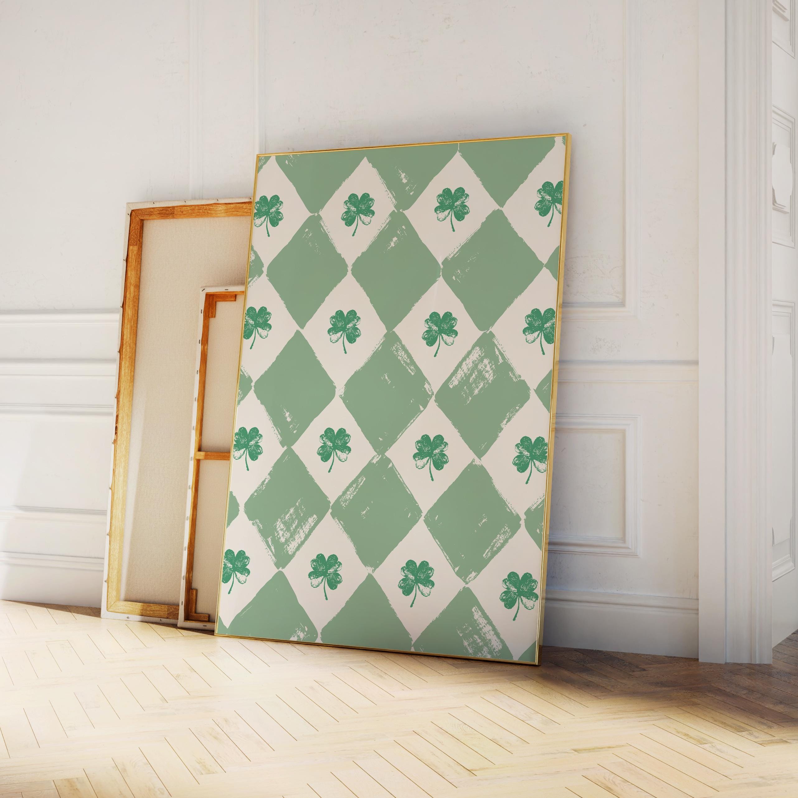 Checkered Shamrock Print - Image 5