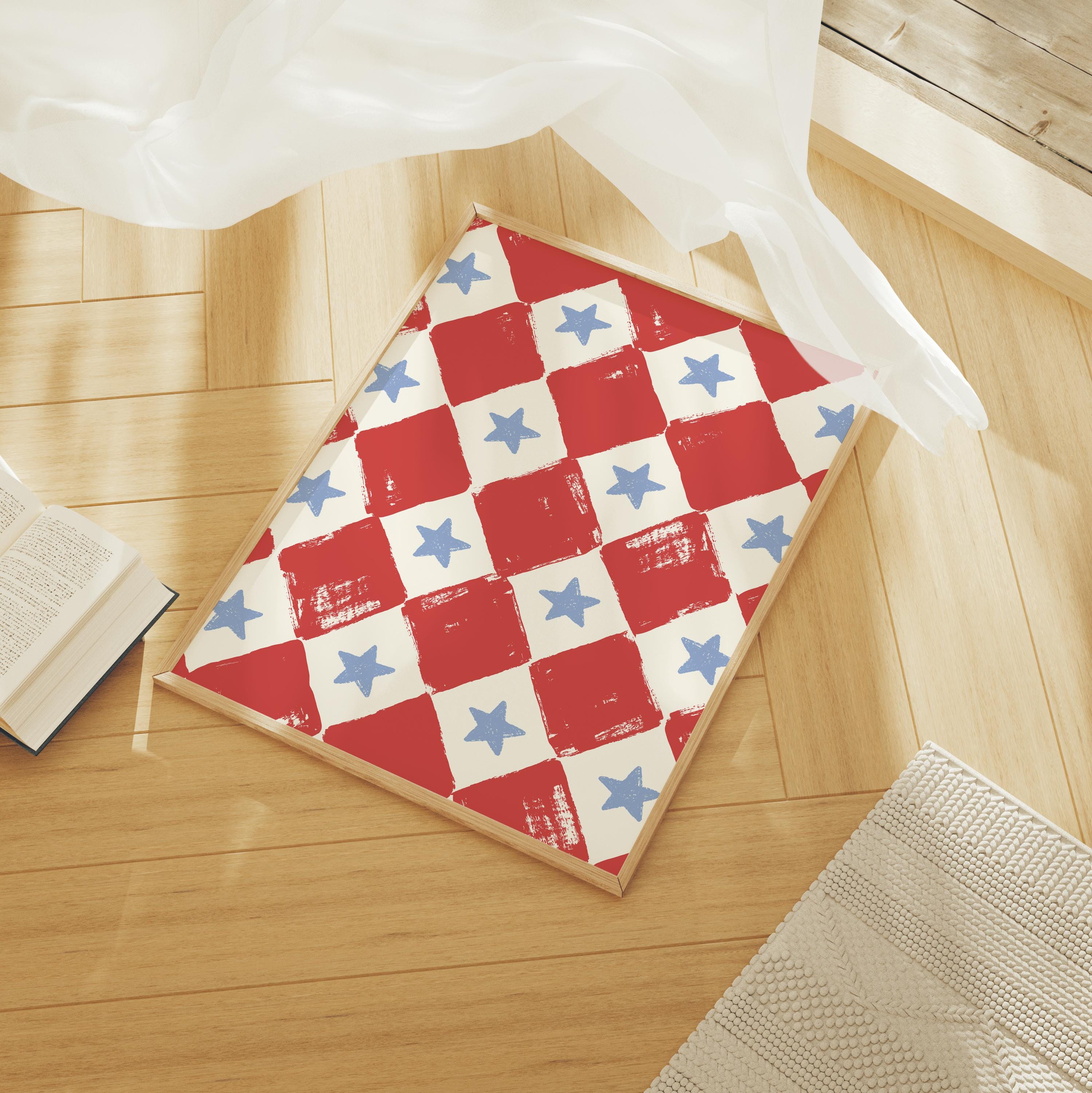 Checkered Stars Print - Image 5