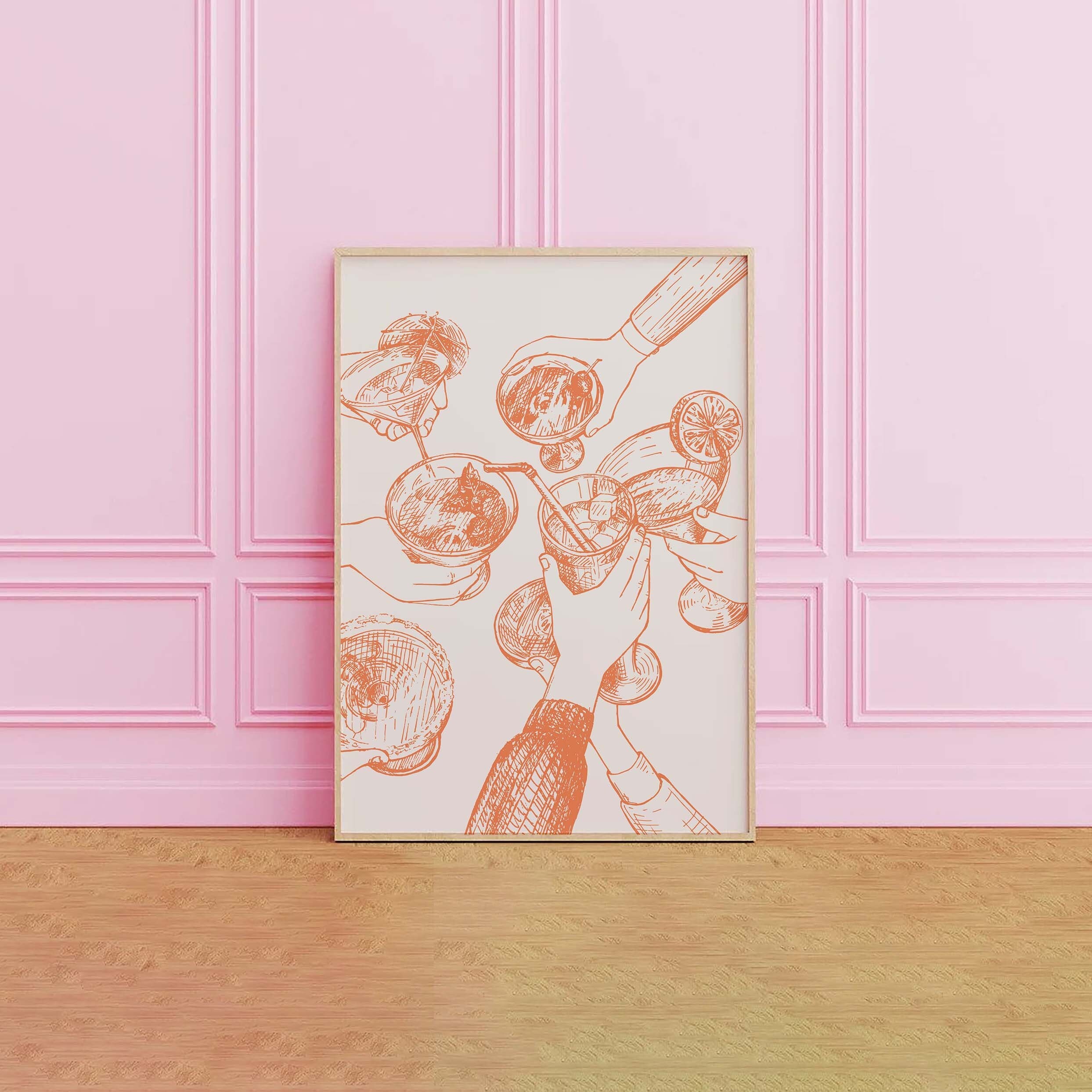 Cheers Cocktail Print