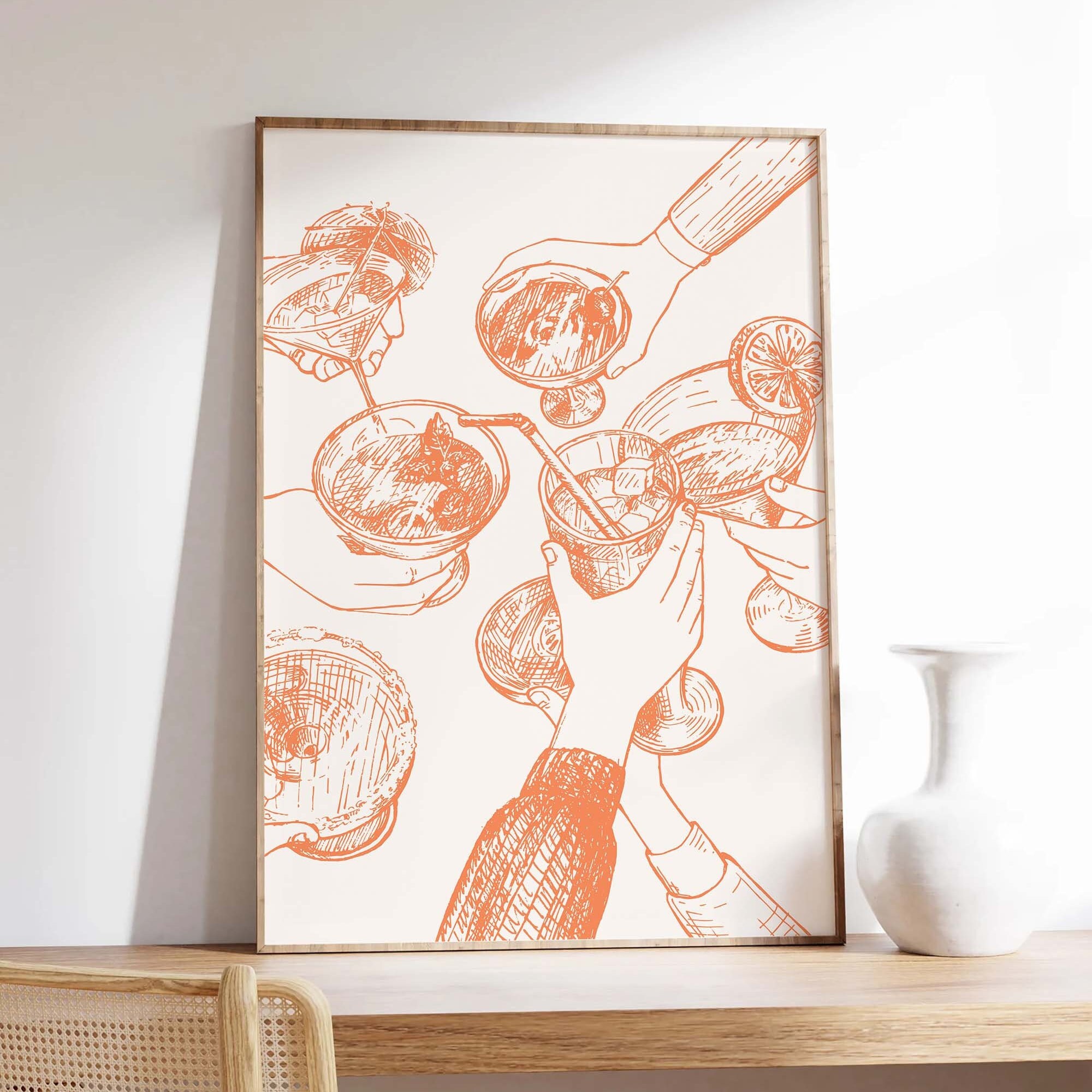 Cheers Cocktail Print - Image 3