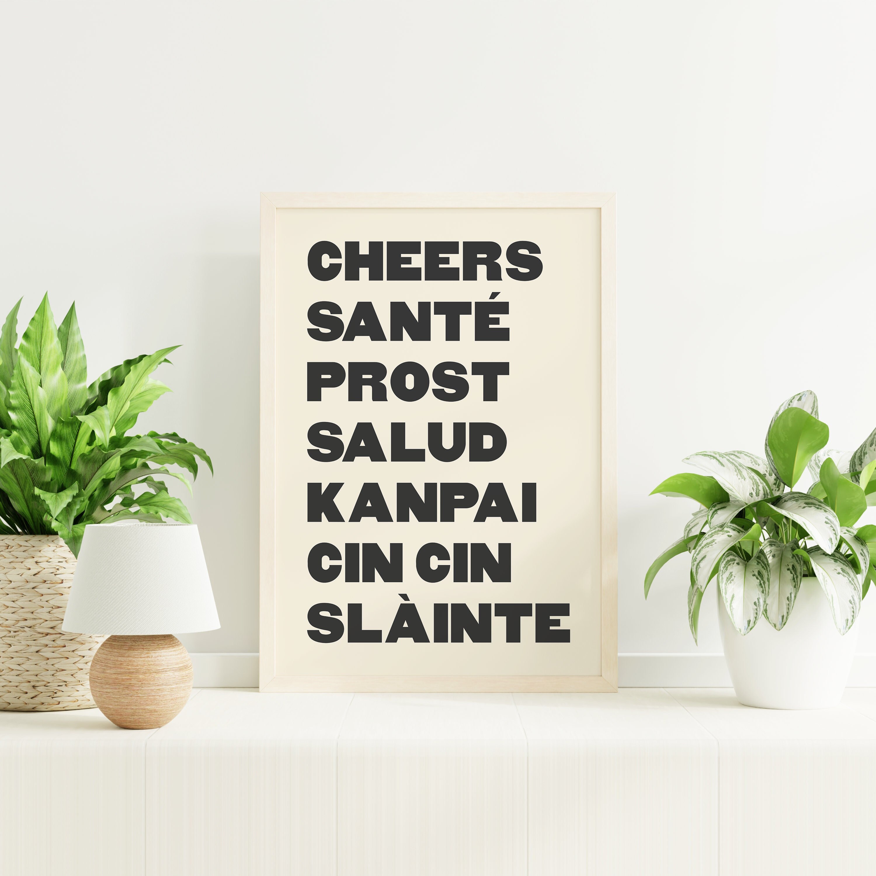 Cheers Cocktail Print