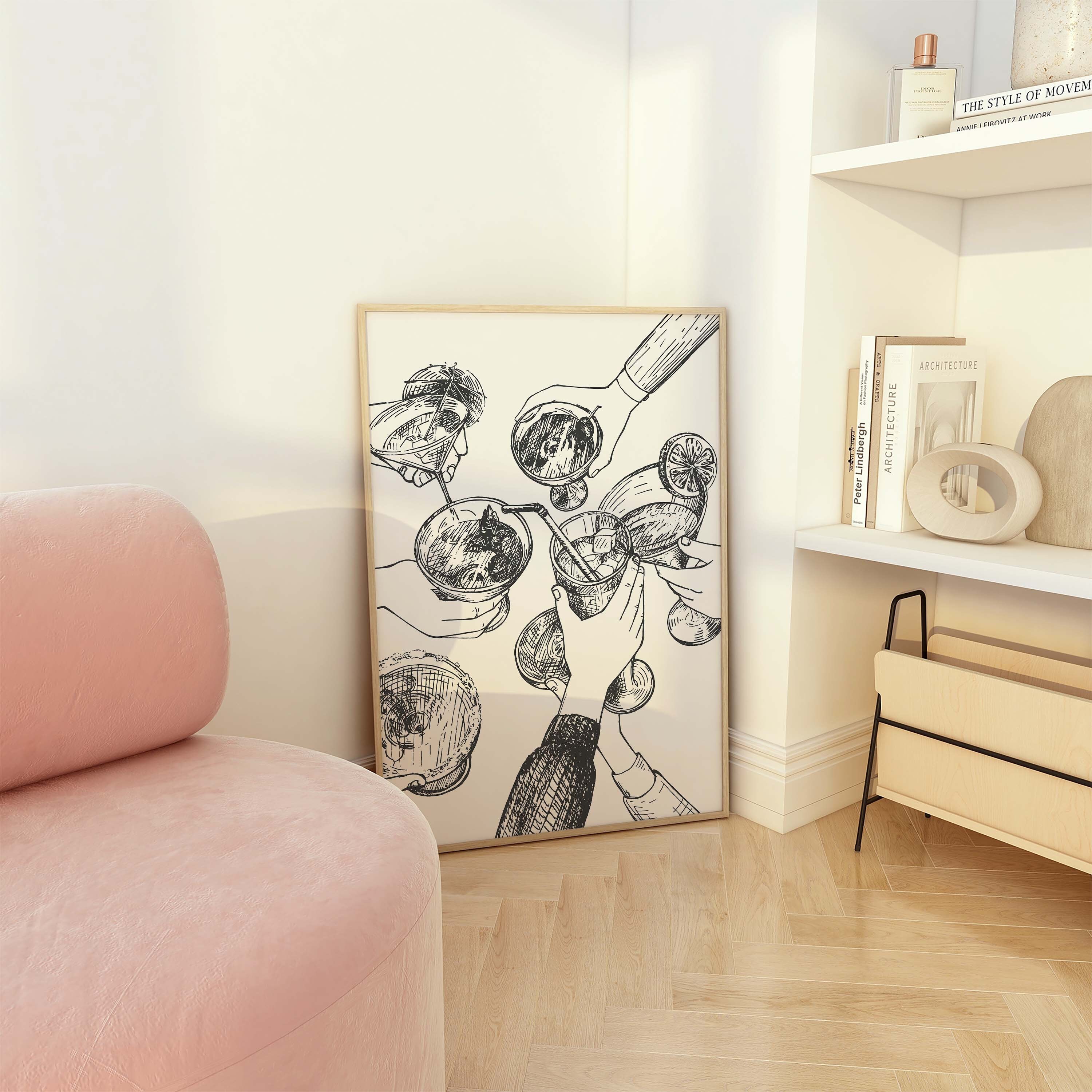 Cheers Cocktail Print - Image 3