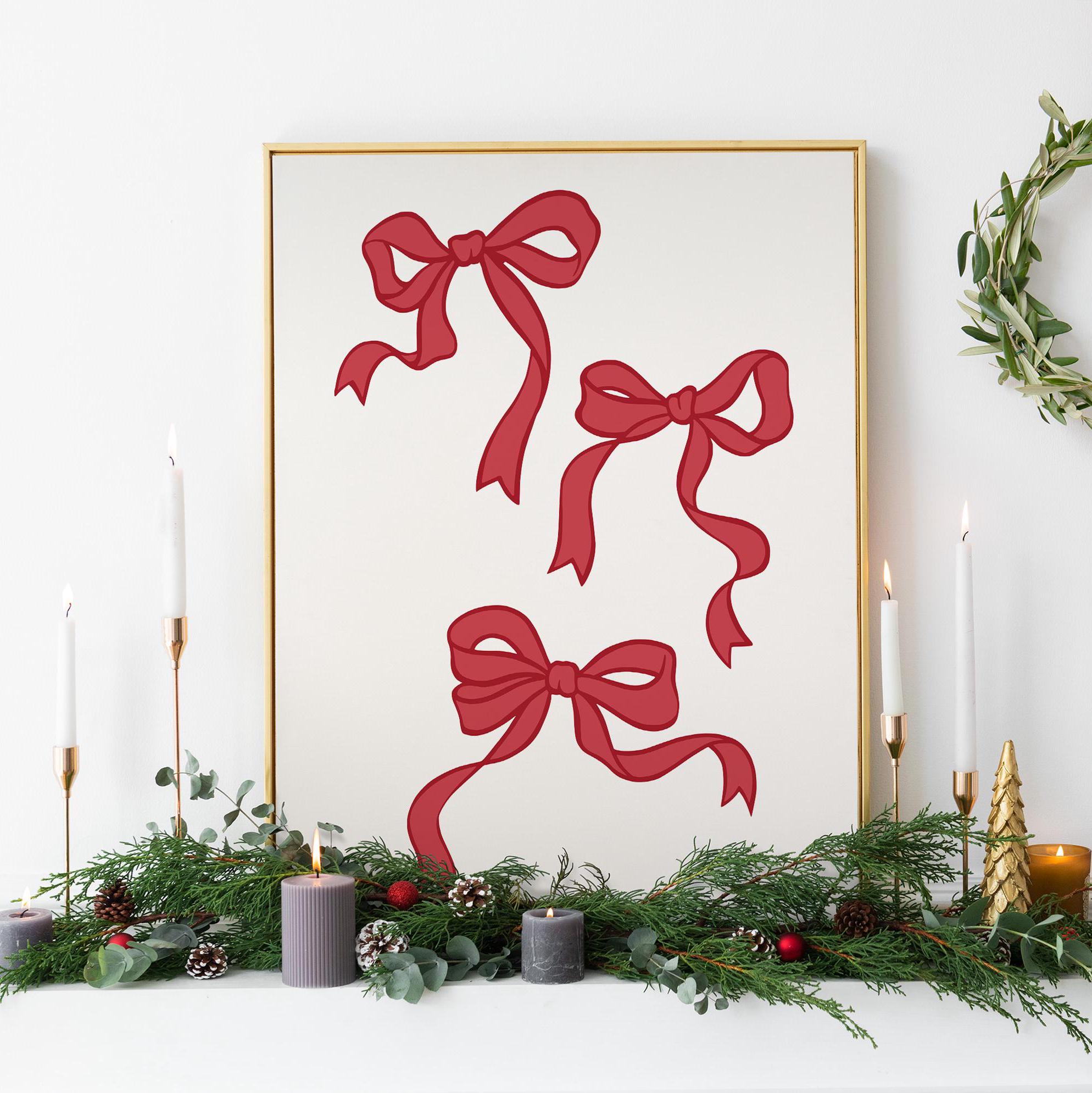 Christmas Bow Print - Image 5