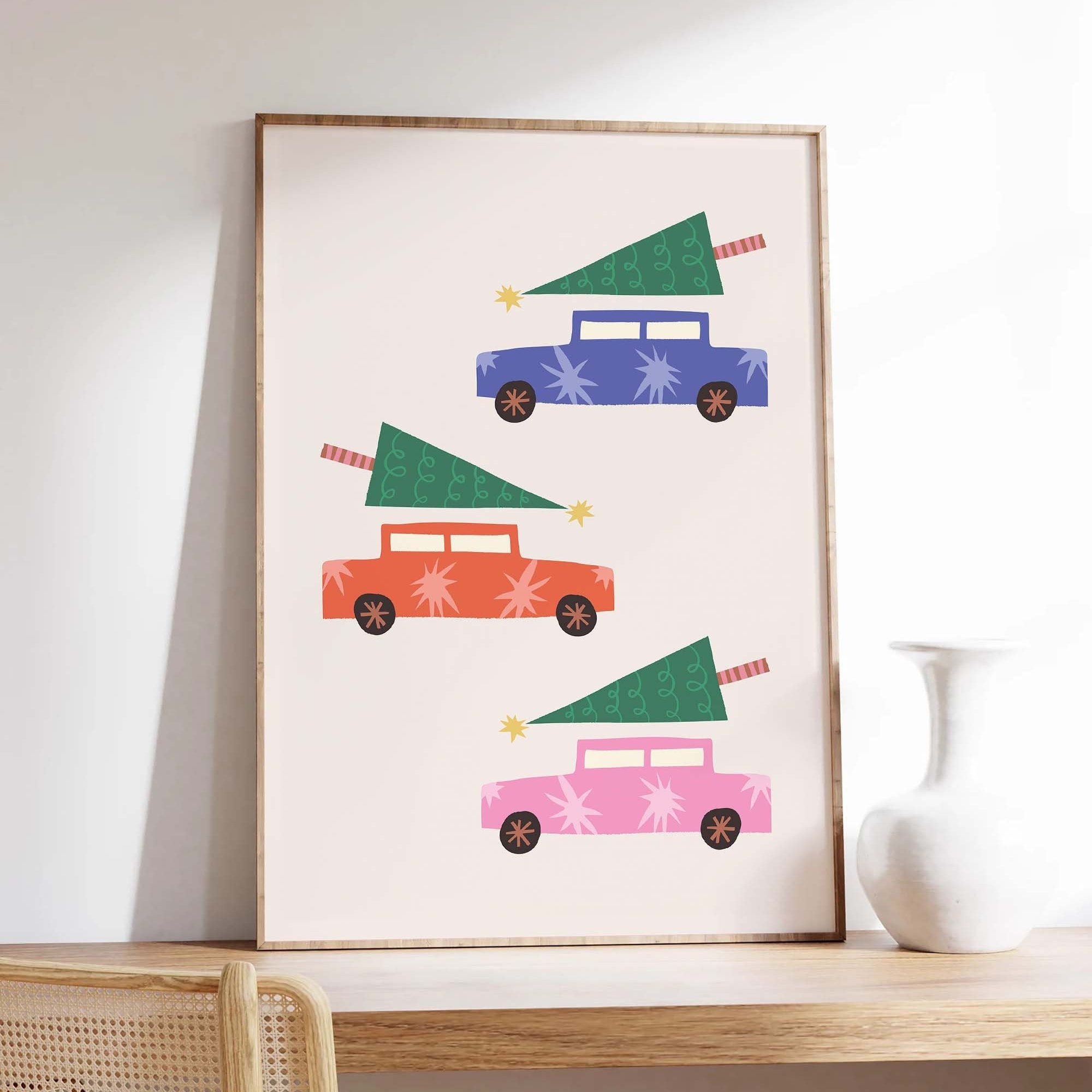 Christmas Cars Print - Image 2