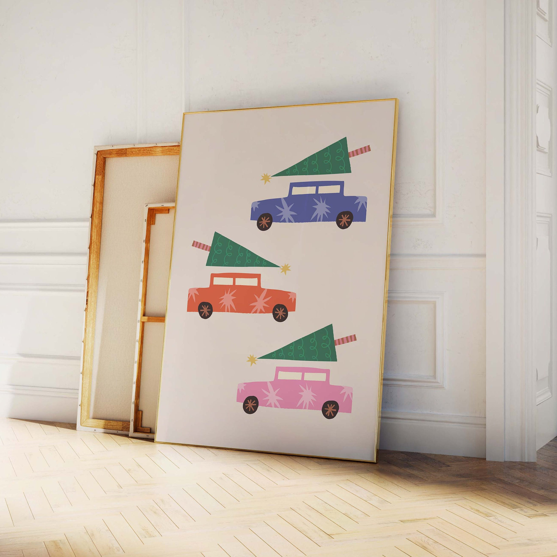 Christmas Cars Print - Image 3