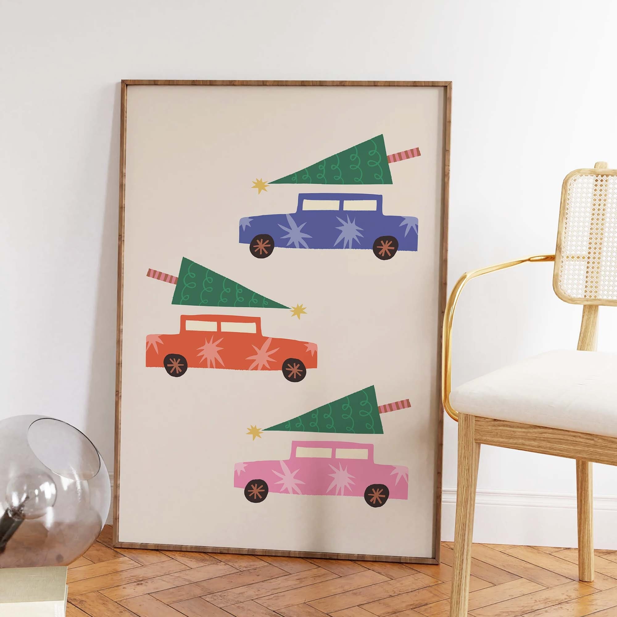 Christmas Cars Print - Image 4