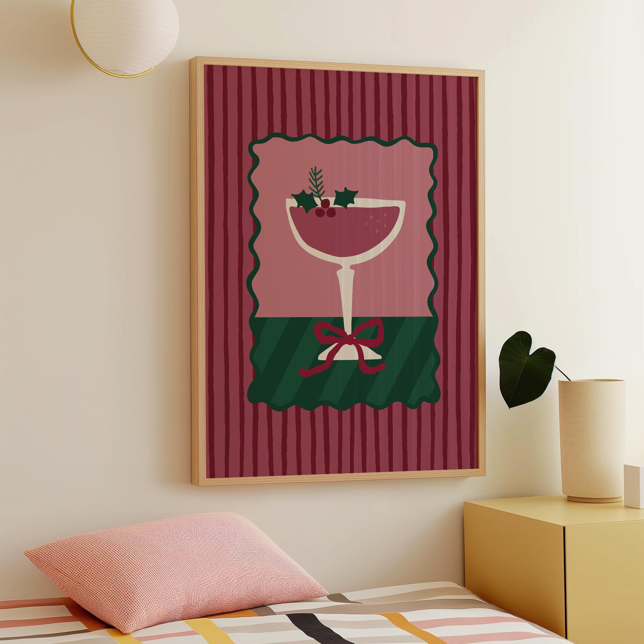 Christmas Cocktail Print - Image 2