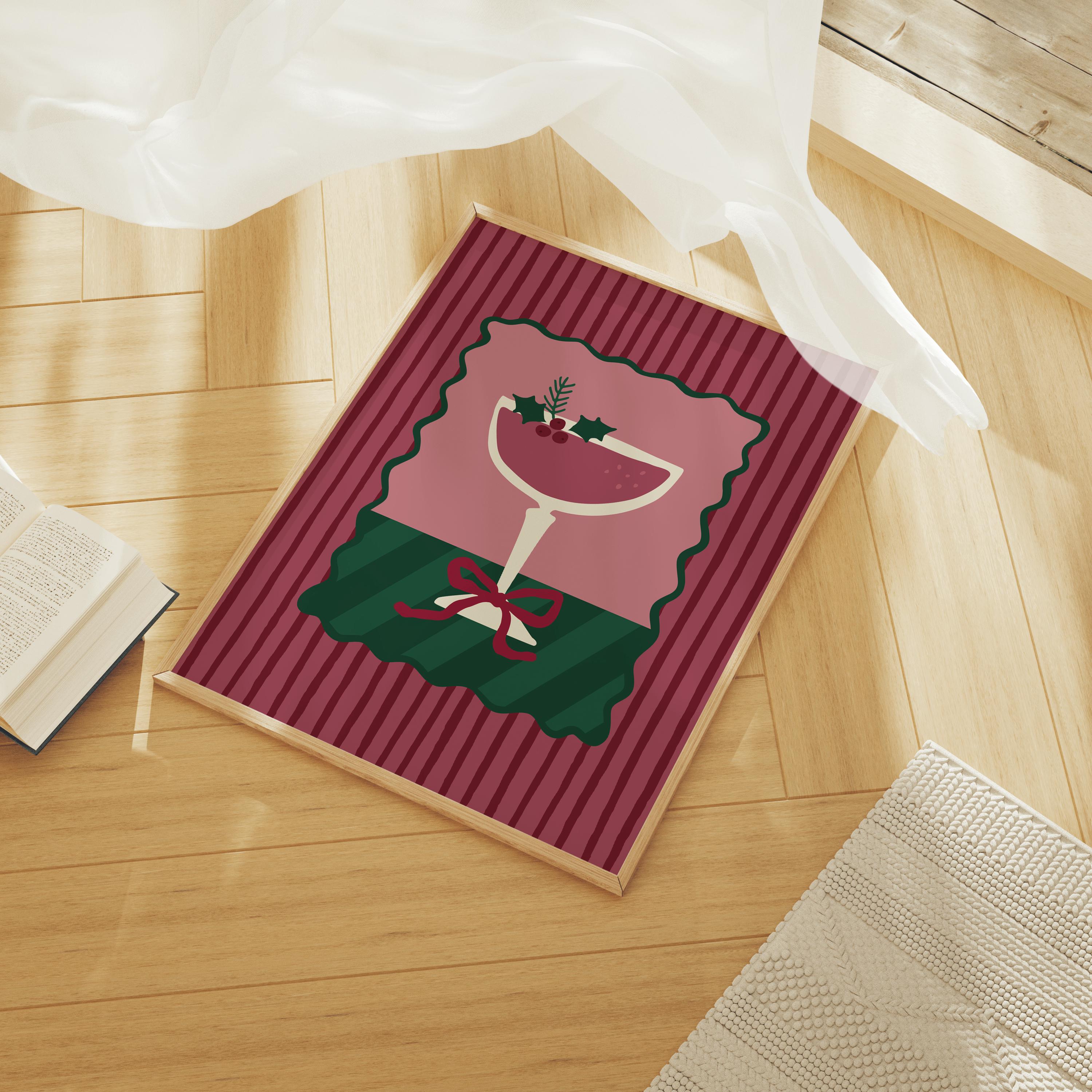 Christmas Cocktail Print - Image 3