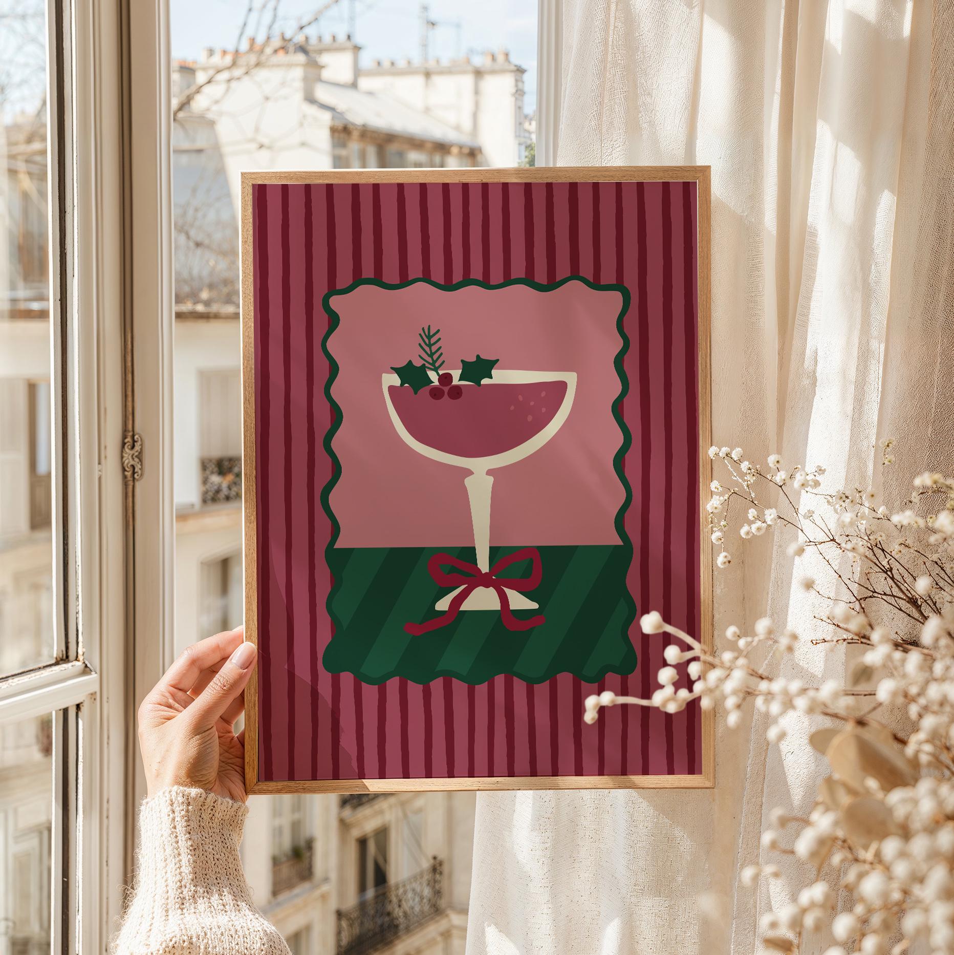 Christmas Cocktail Print - Image 5