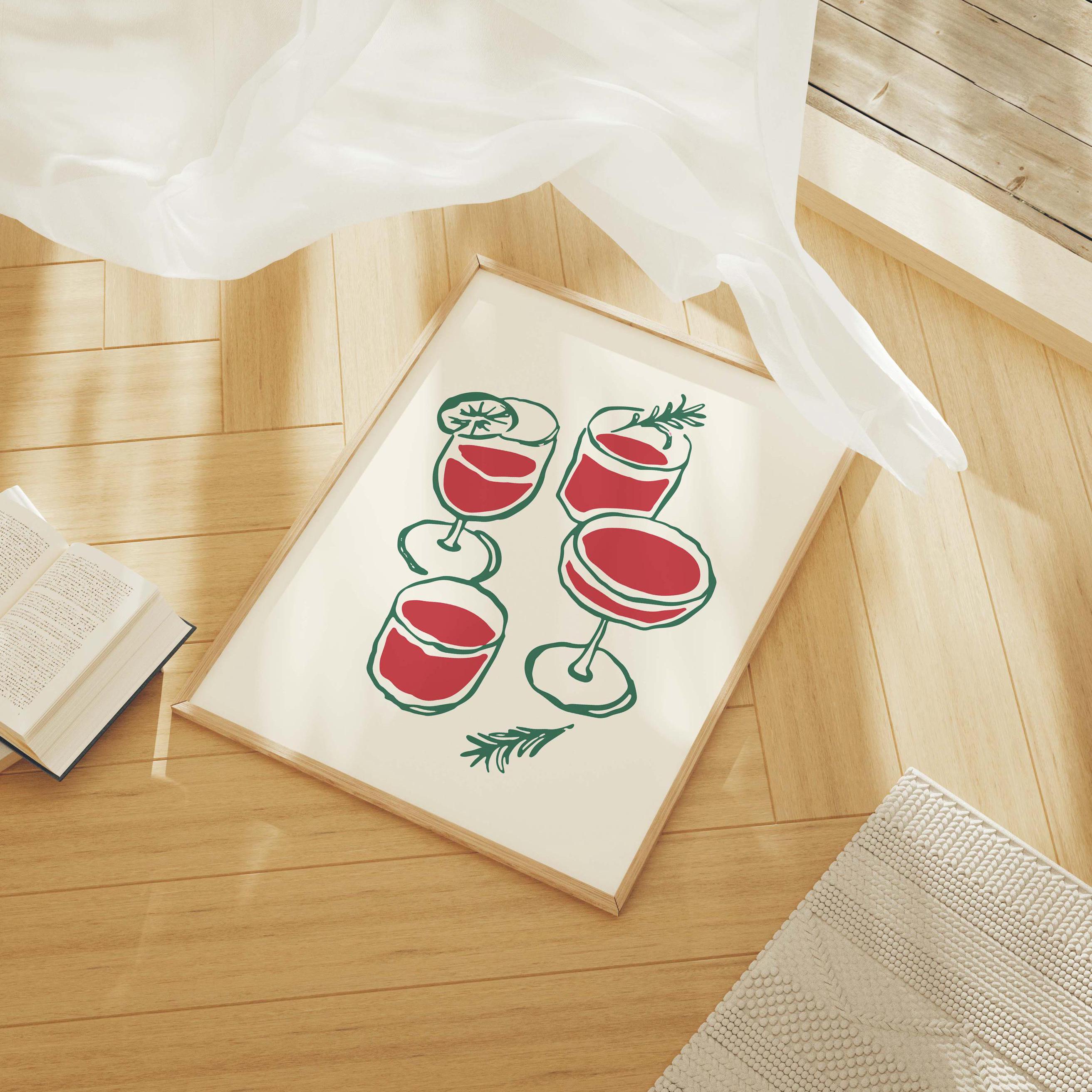 Christmas Cocktails Print - Image 5
