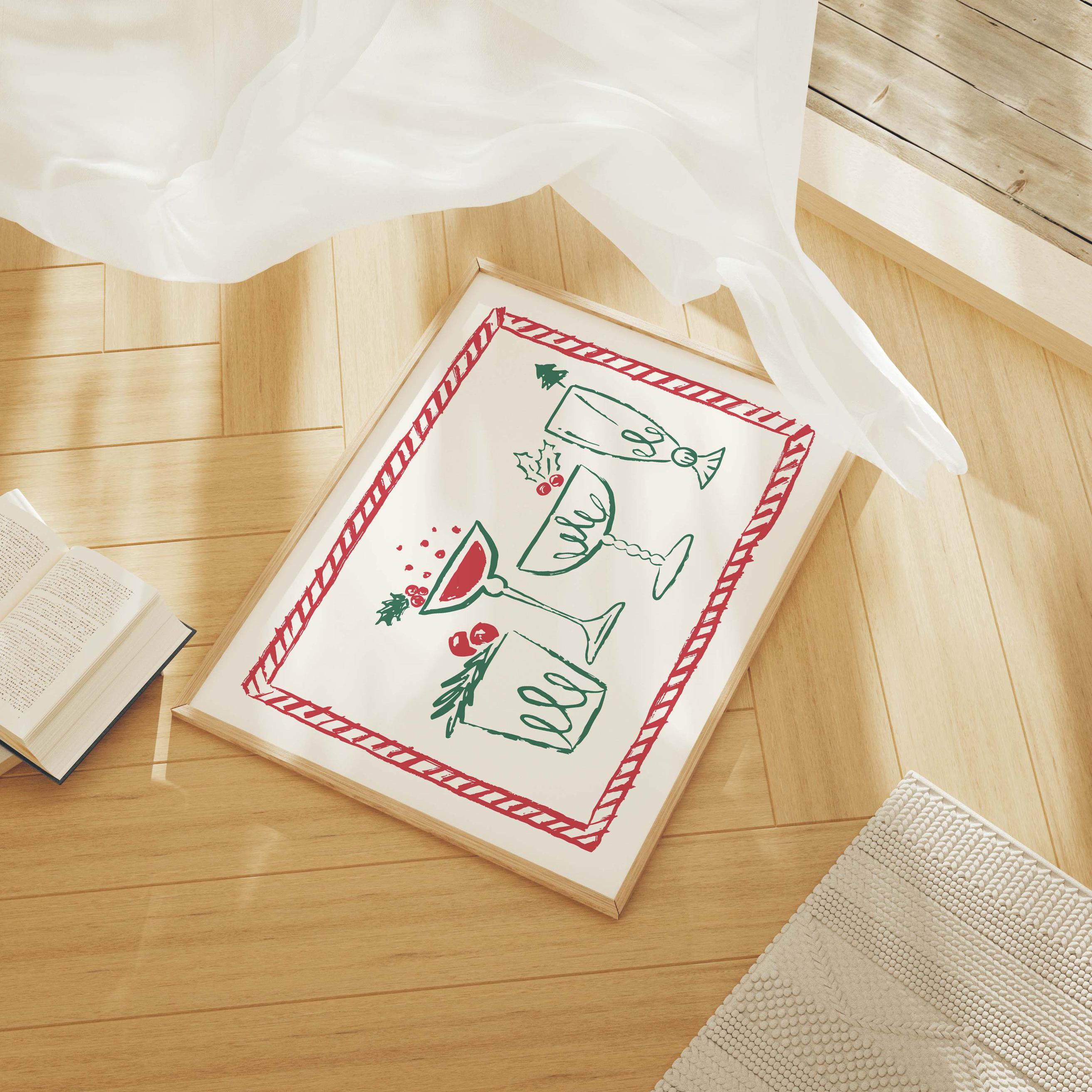 Christmas Cocktails Print - Image 3