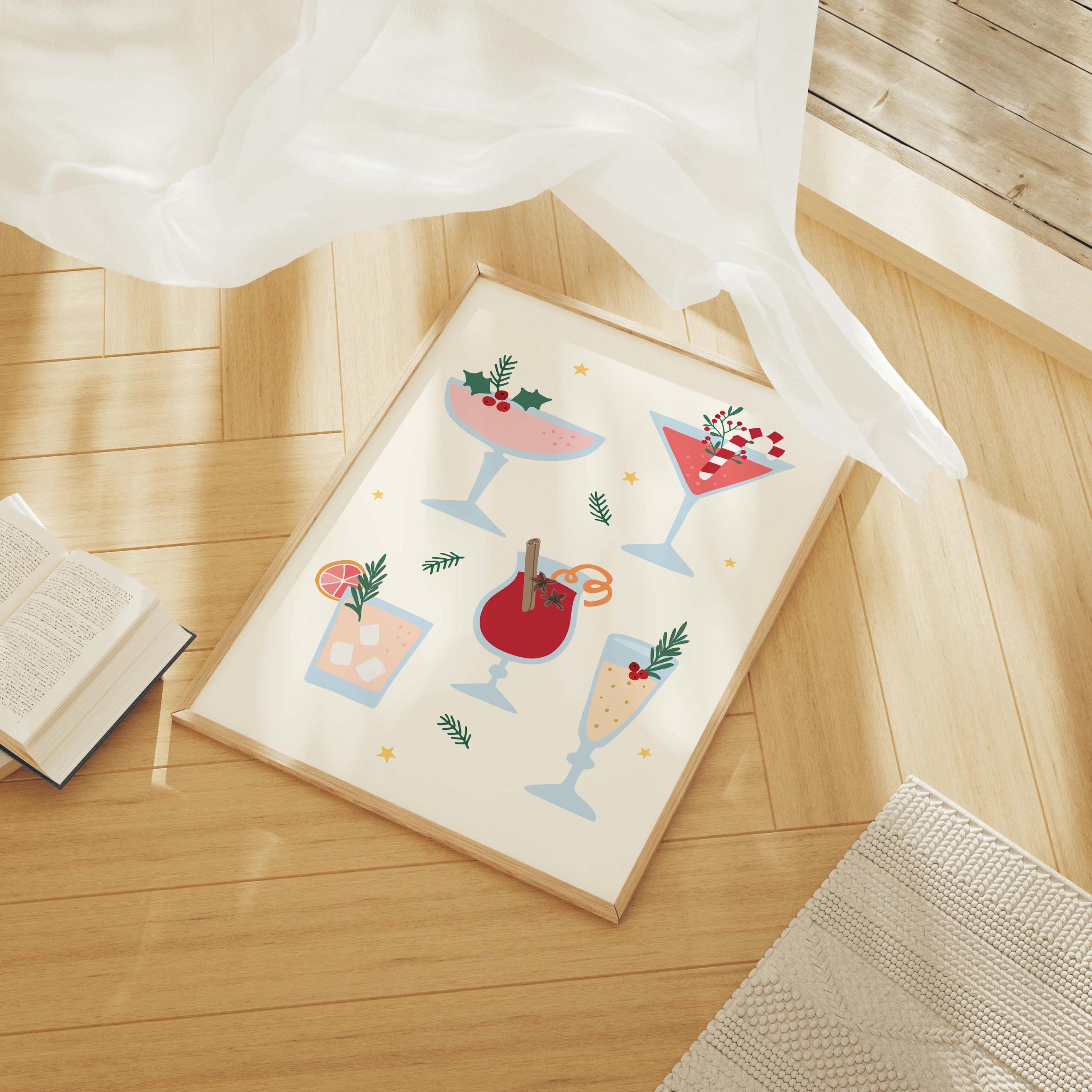 Christmas Cocktails Print - Image 3