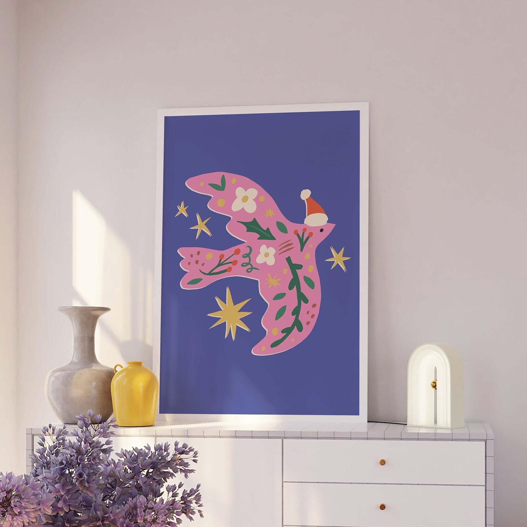 Christmas Dove Print - Image 2