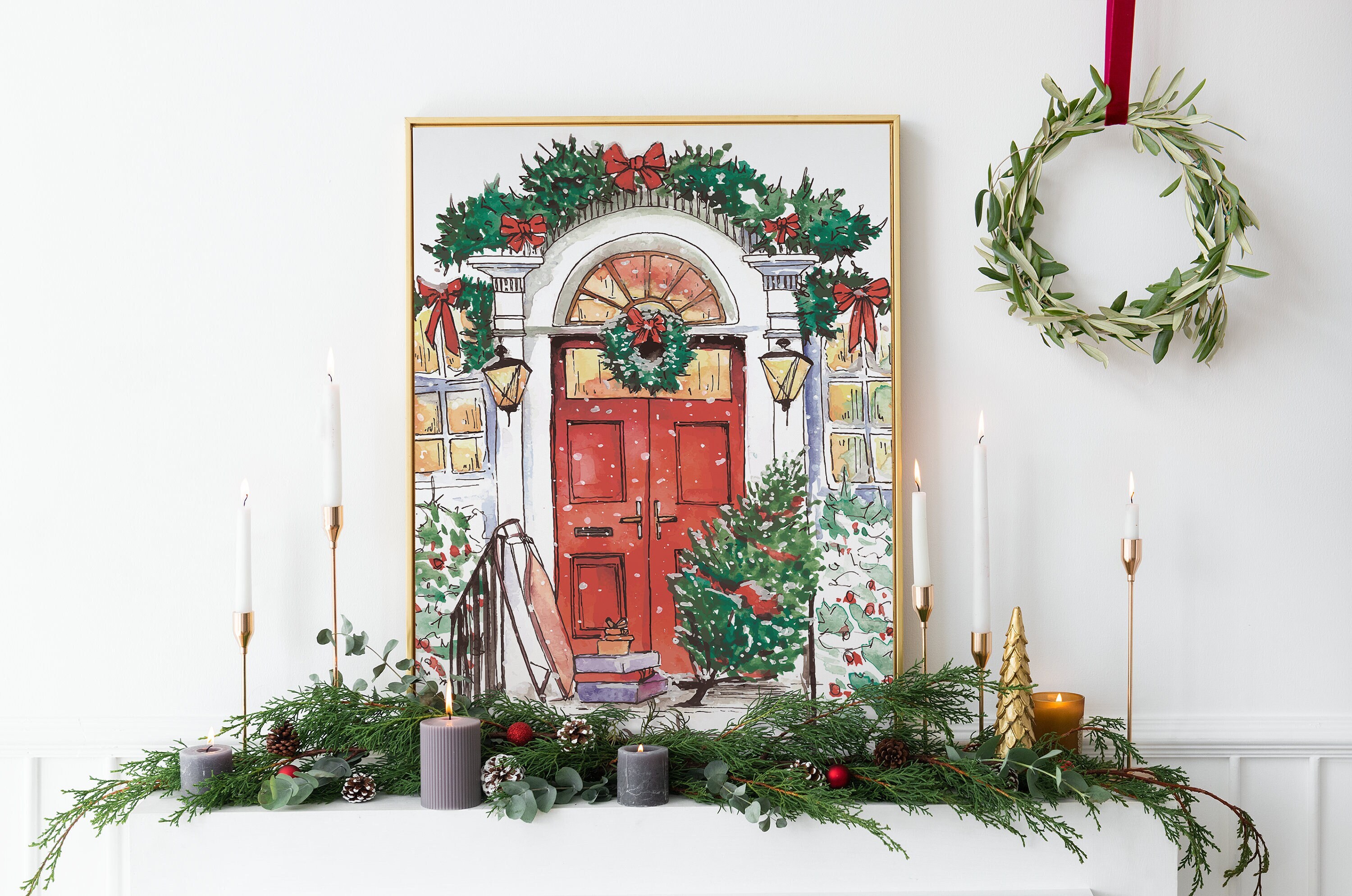 Christmas Front Door Print - Image 2