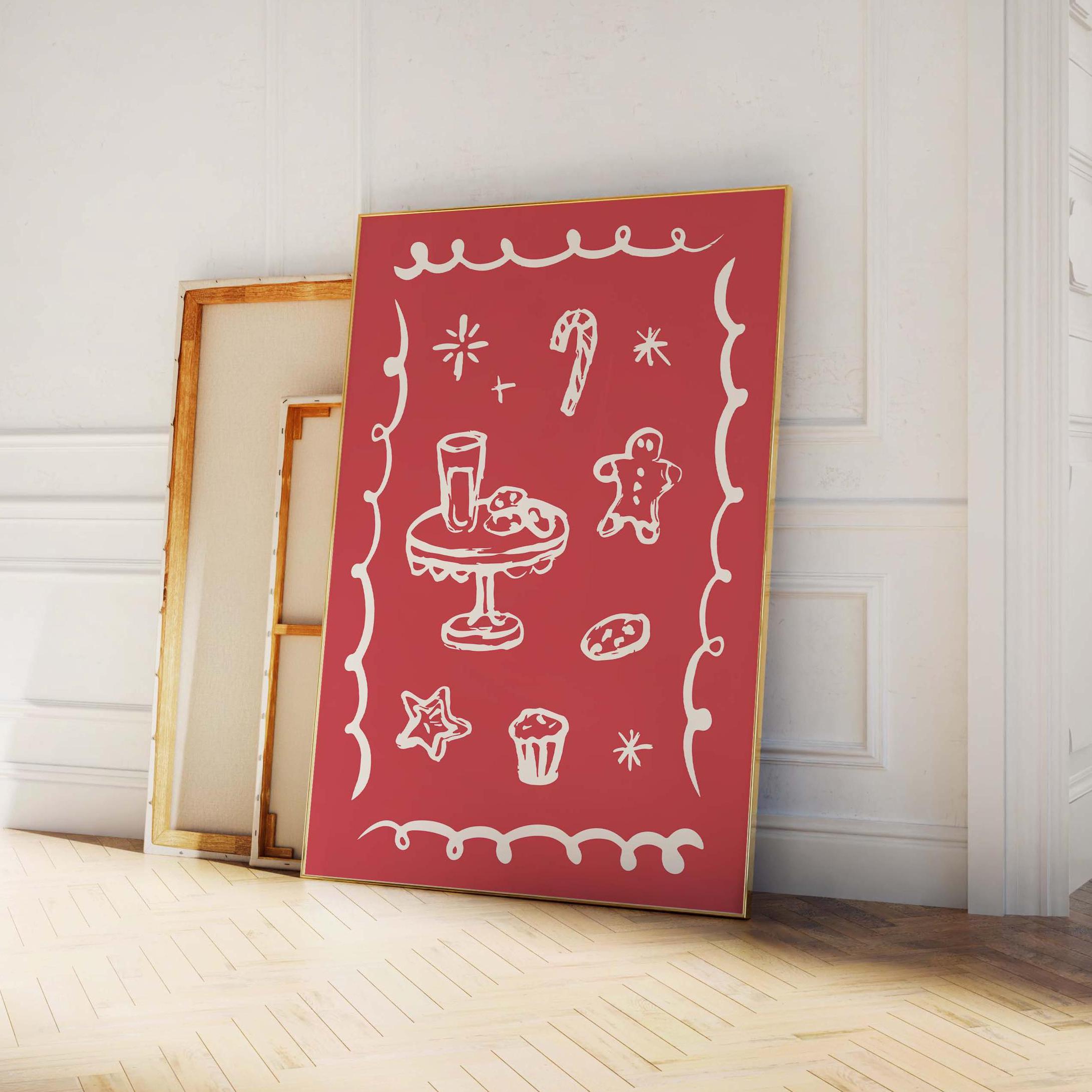 Christmas Milk & Cookies Print - Image 2