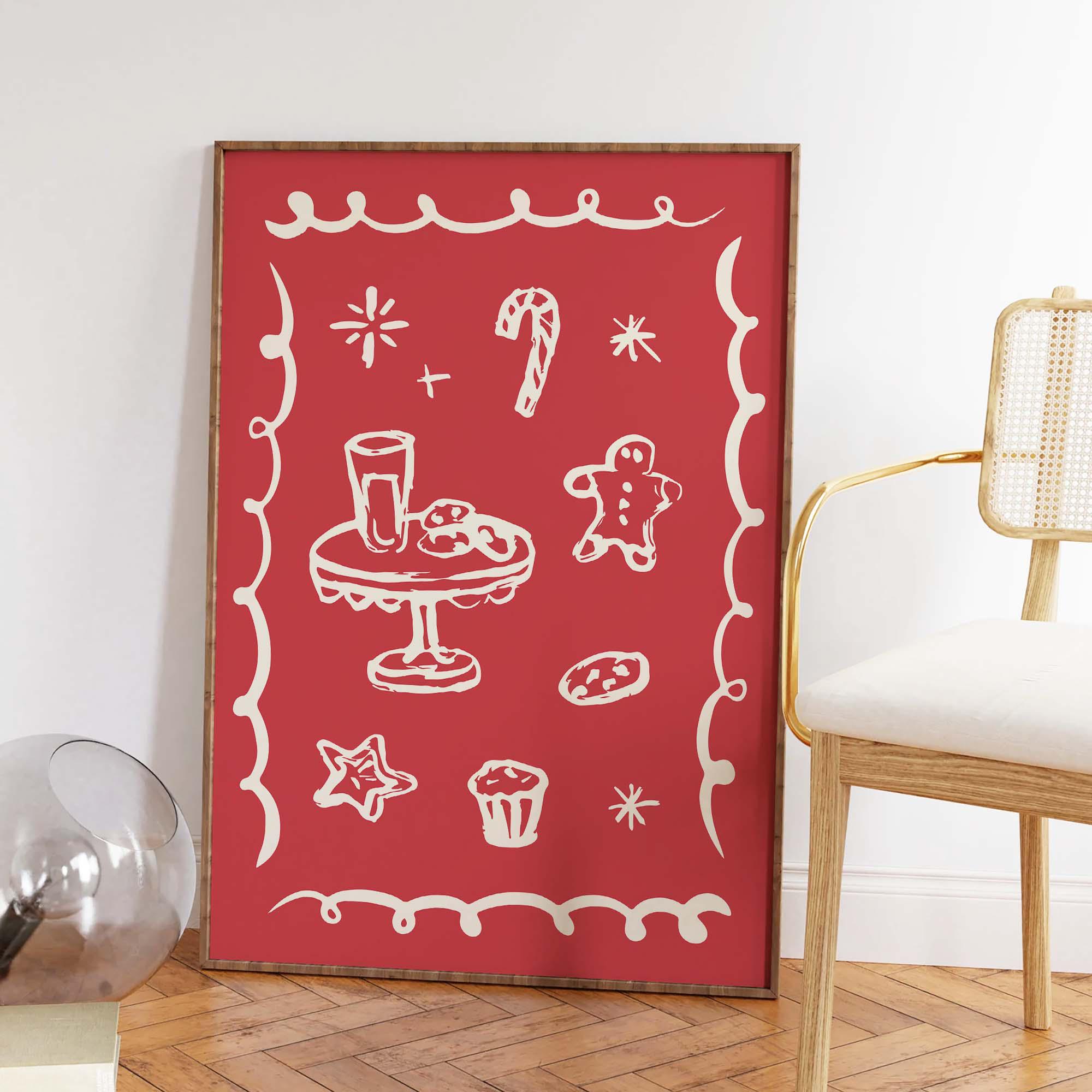 Christmas Milk & Cookies Print - Image 5