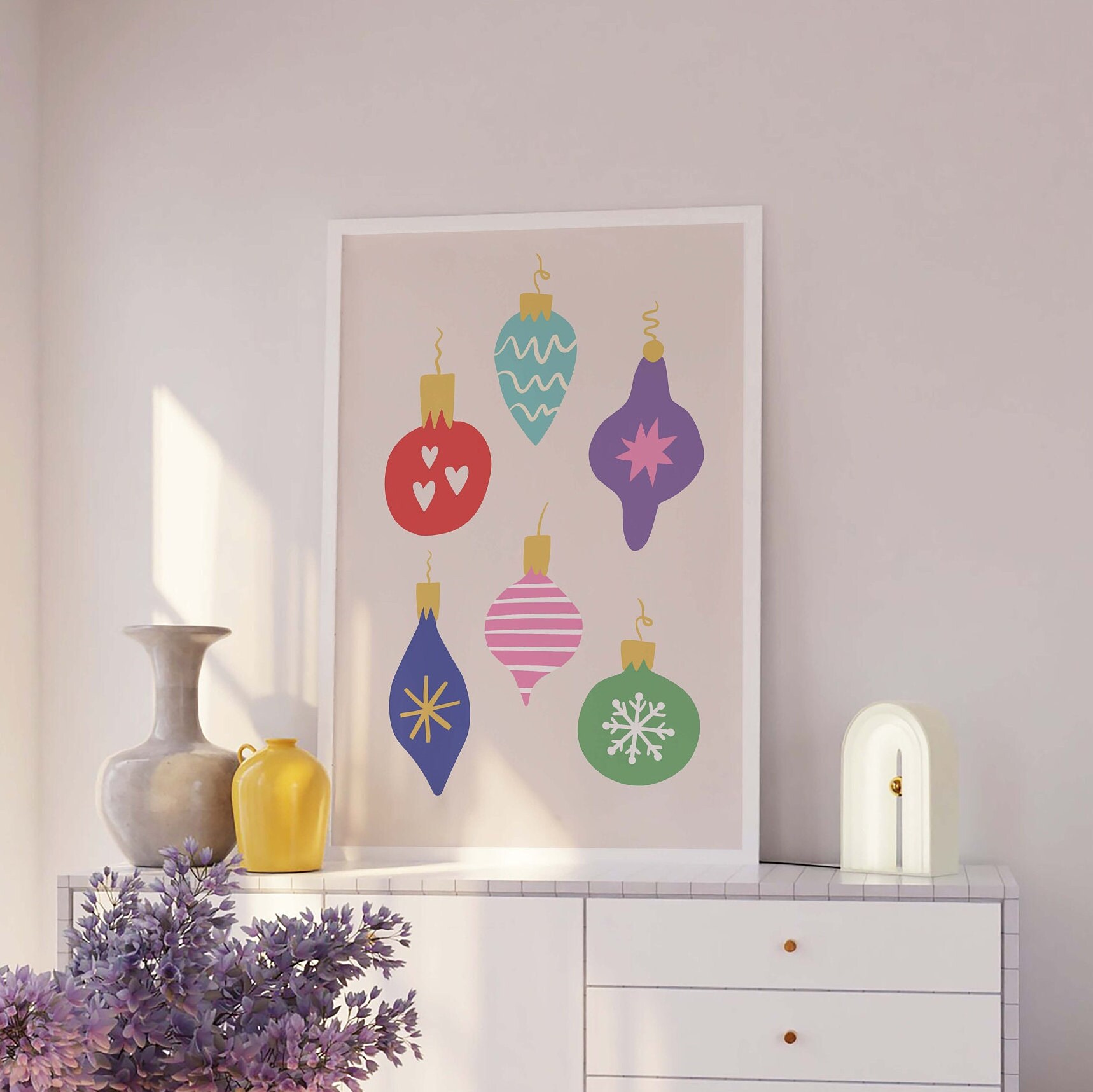 Christmas Ornaments Print - Image 3
