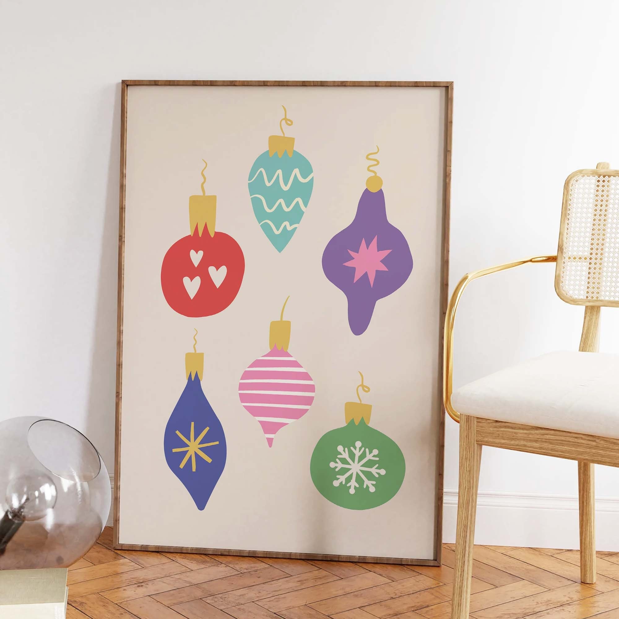 Christmas Ornaments Print - Image 4