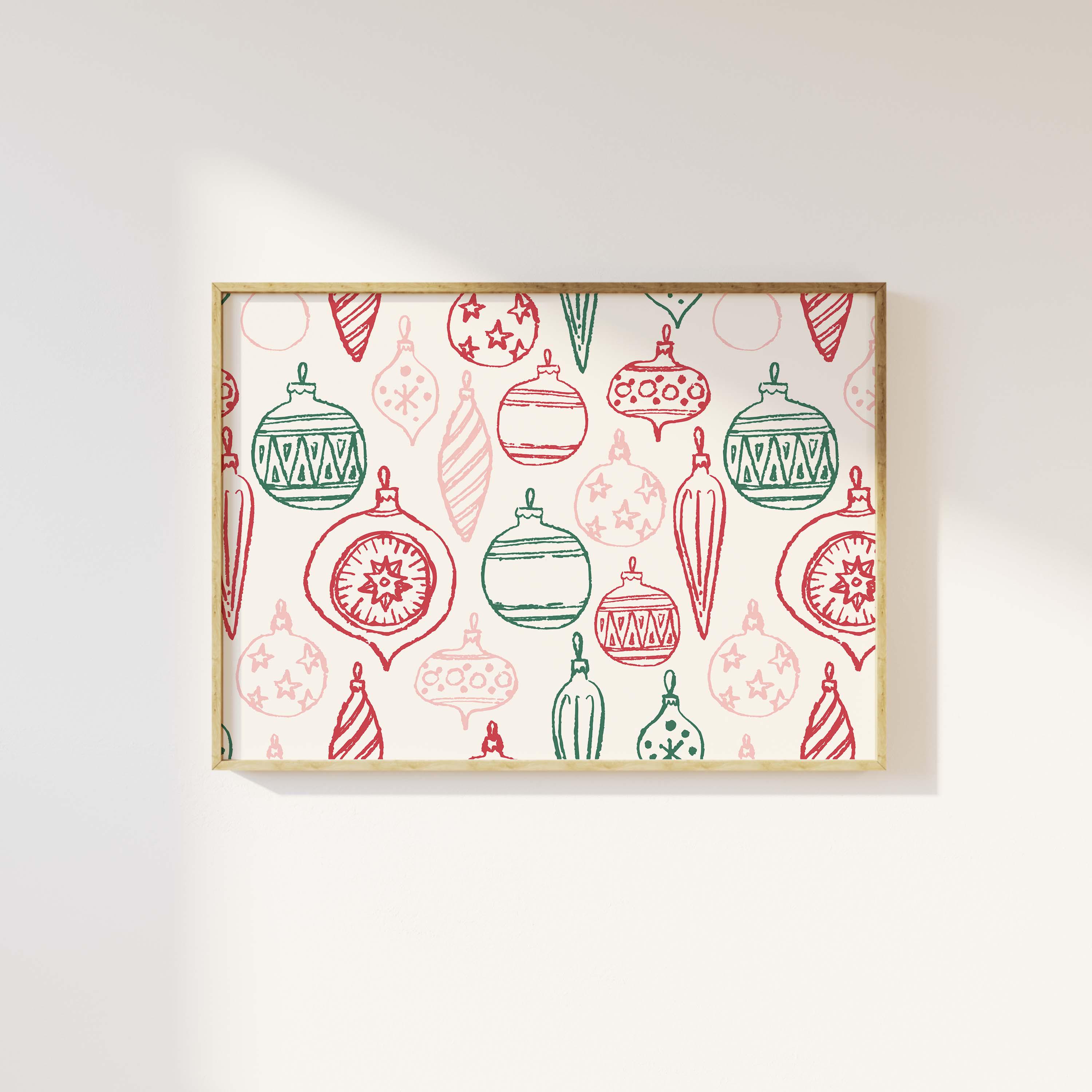 Christmas Ornaments Print - Image 3