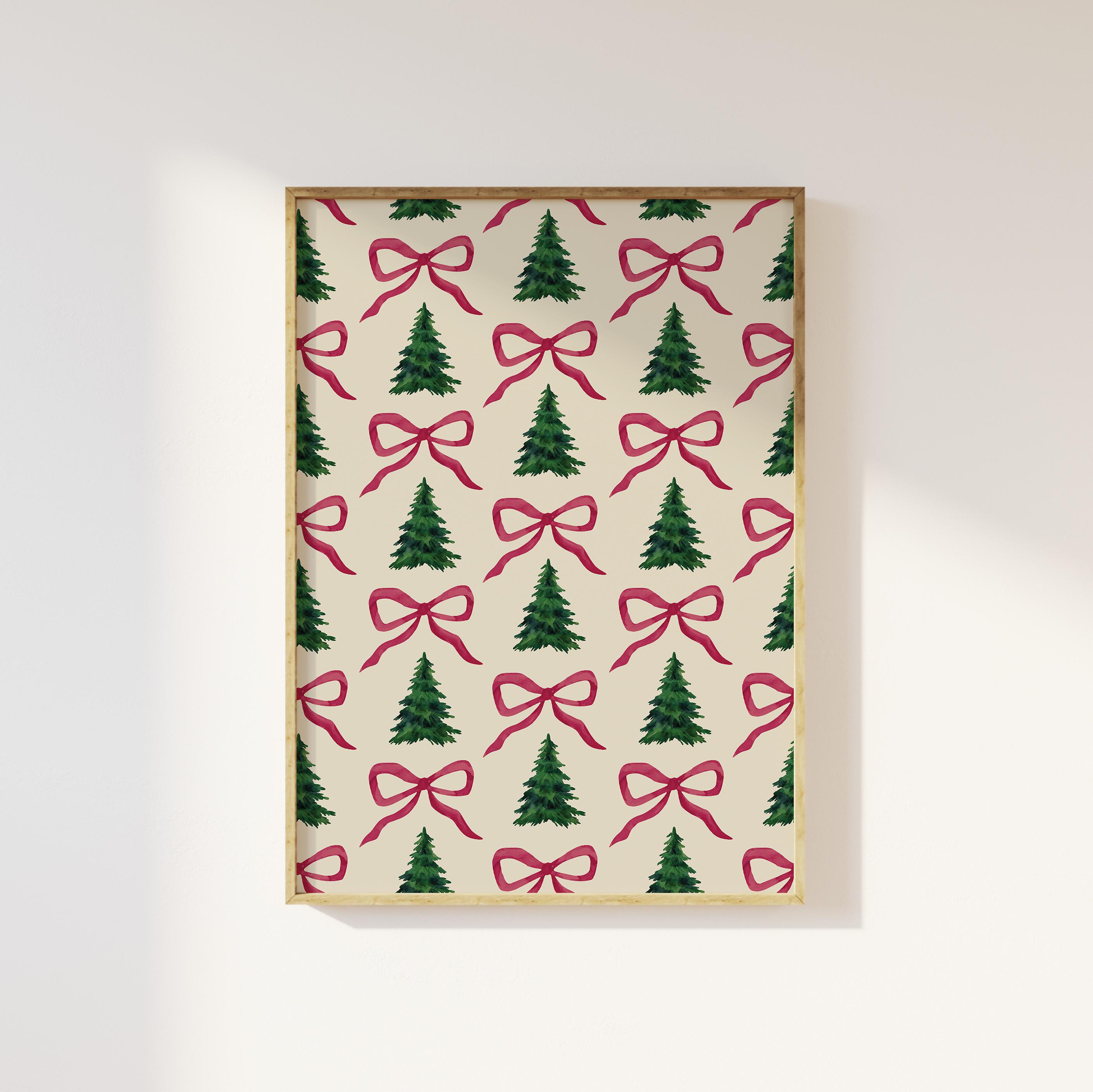 Christmas Tree Bow Print - Image 4