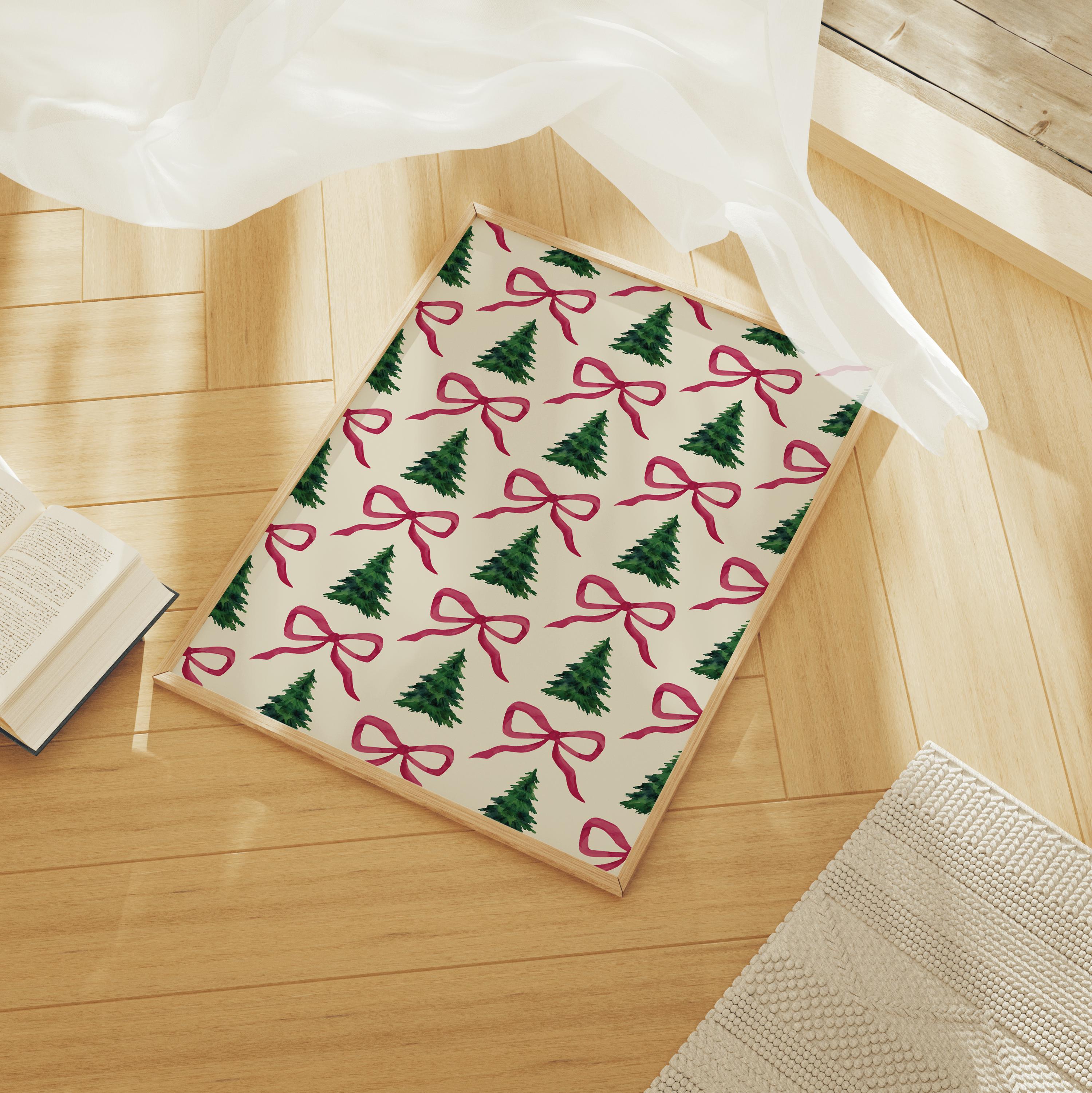 Christmas Tree Bow Print - Image 5