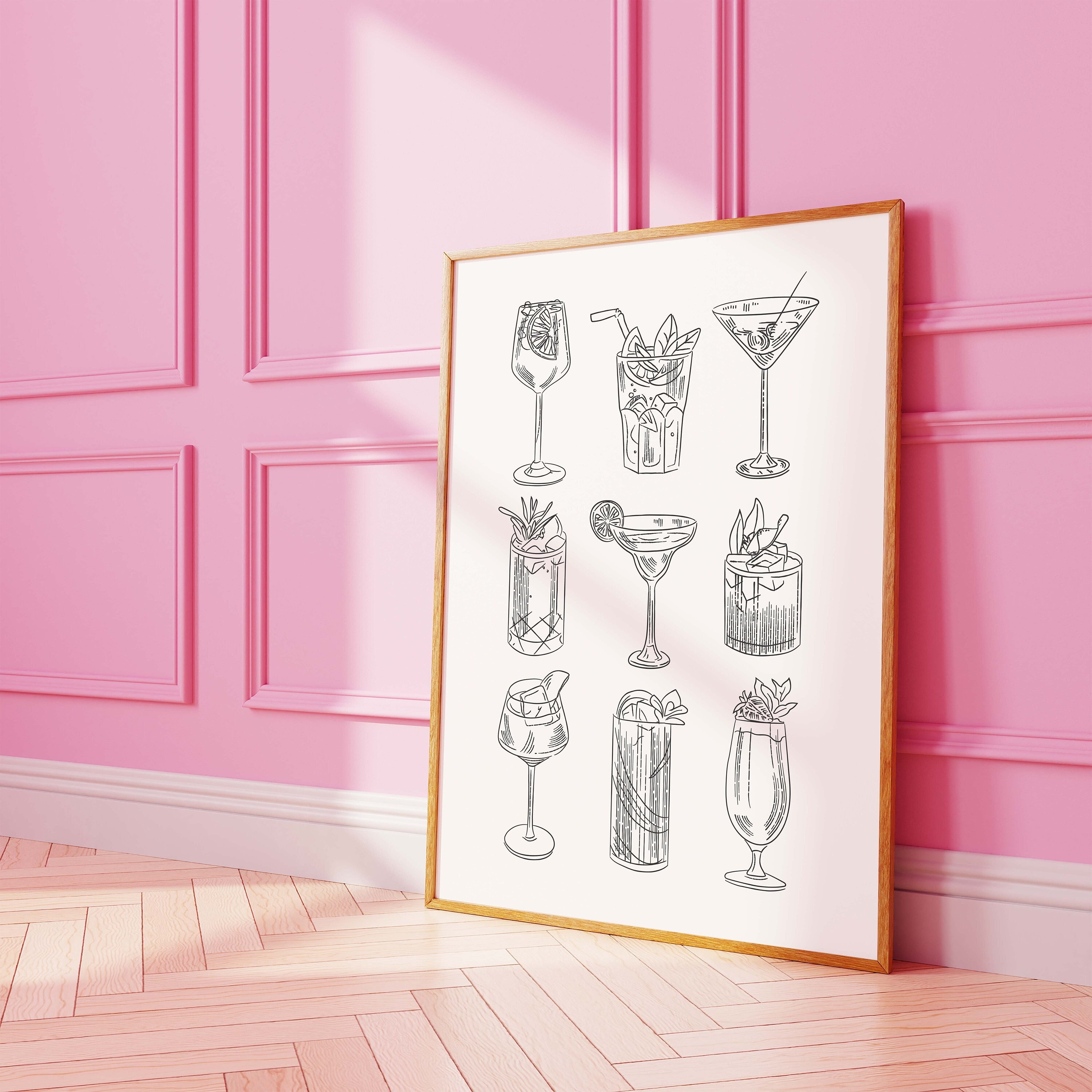 Cocktail Sketch Print