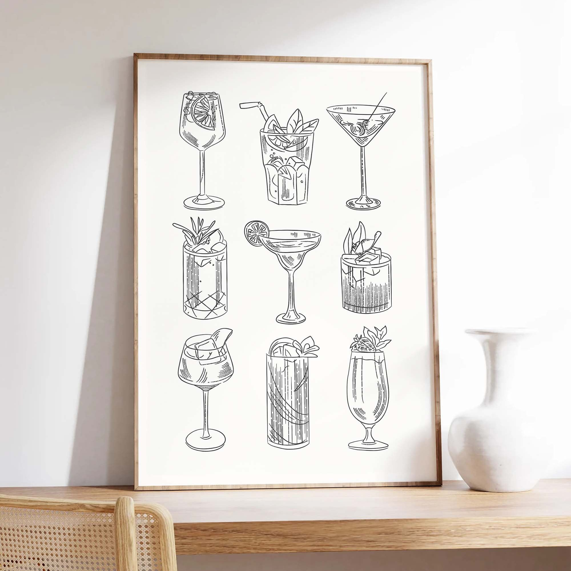 Cocktail Sketch Print - Image 2