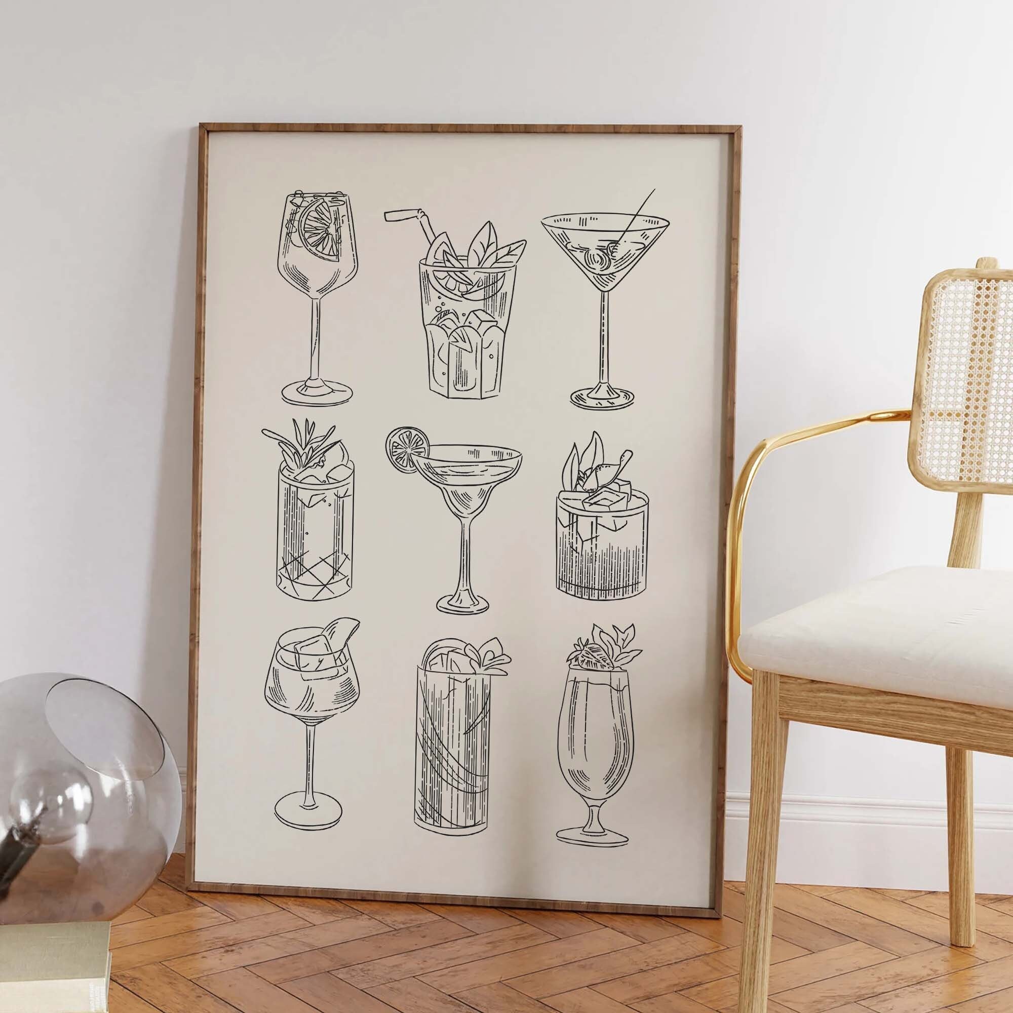 Cocktail Sketch Print - Image 3
