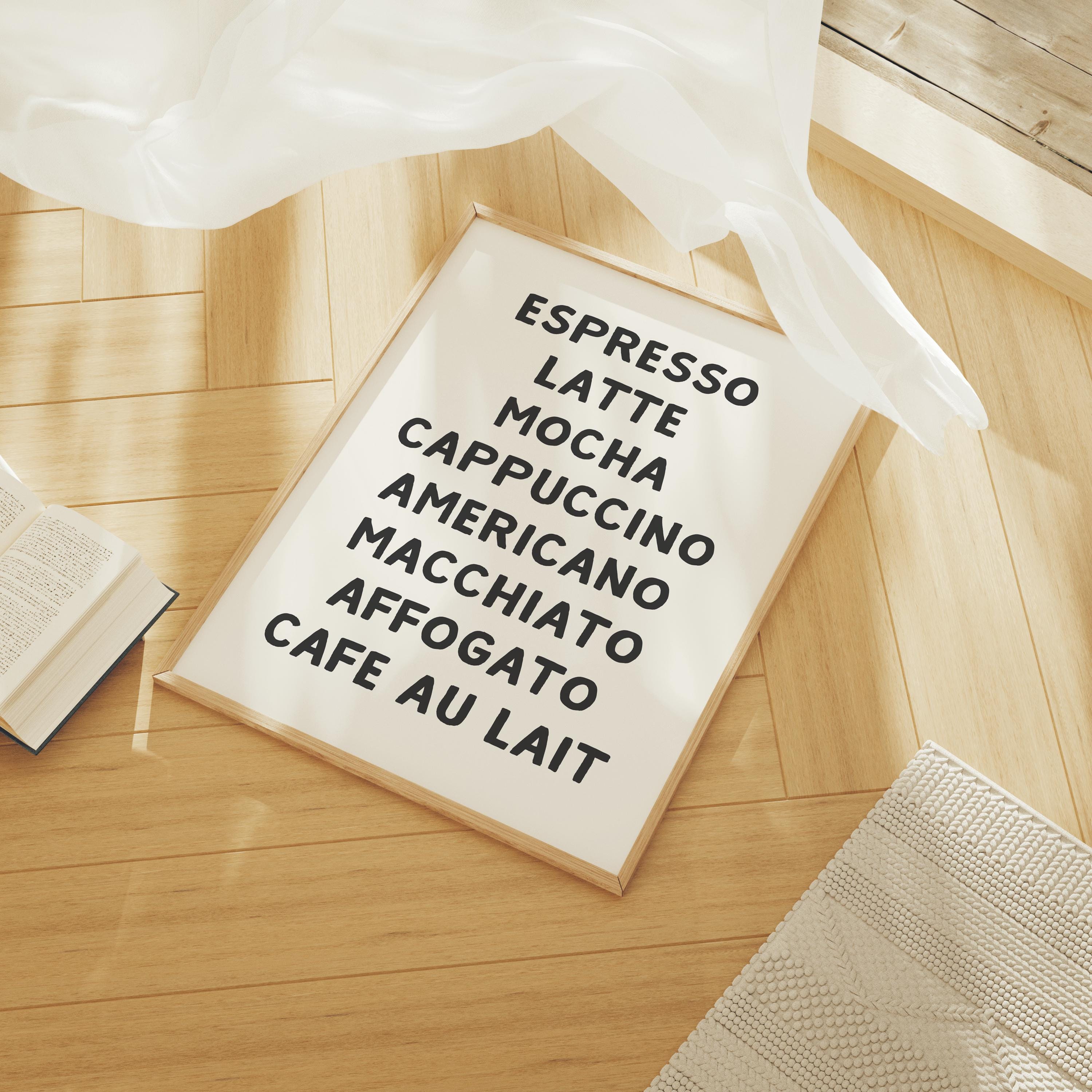 Coffee Types Print - Image 3