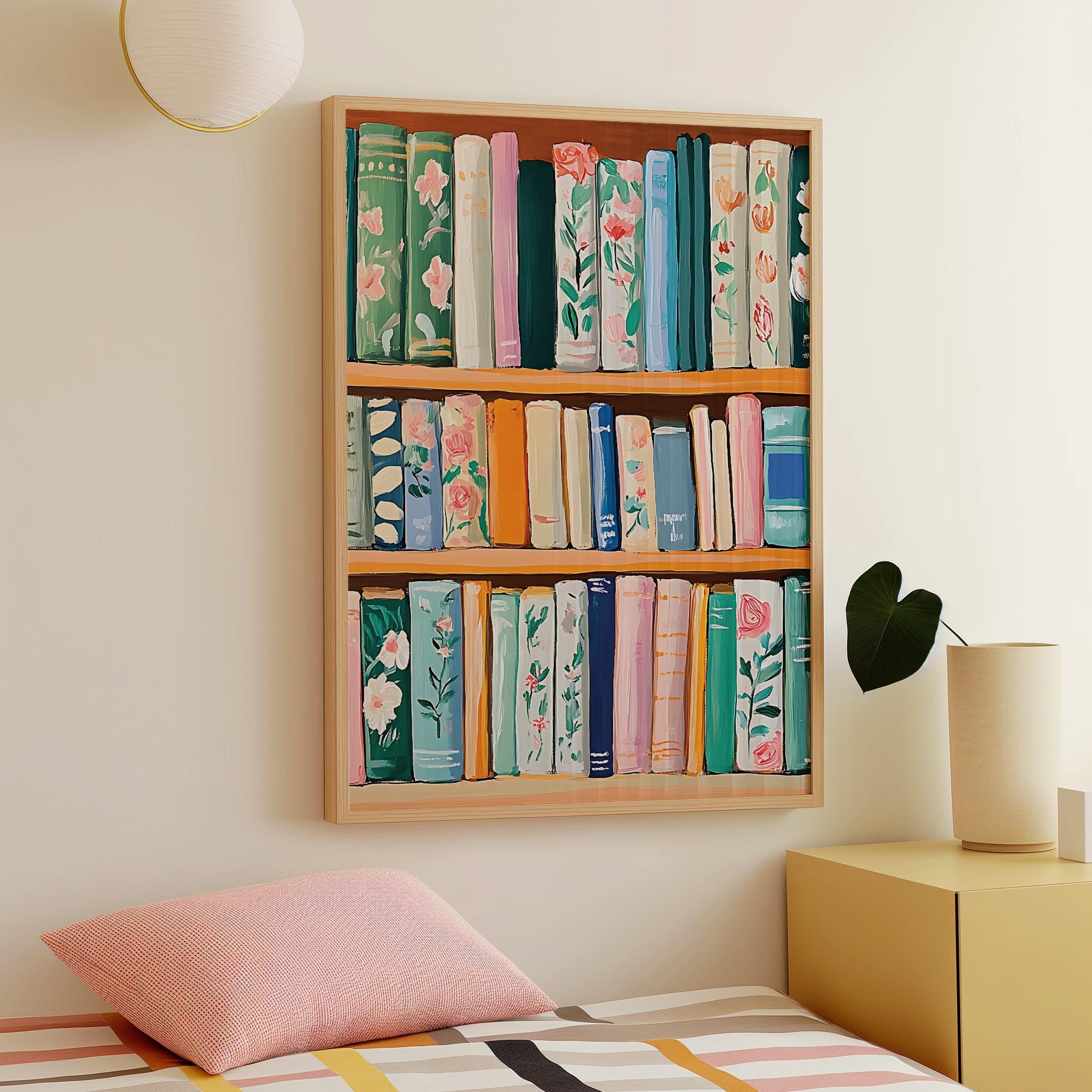 Colorful Bookshelf Print - Image 2