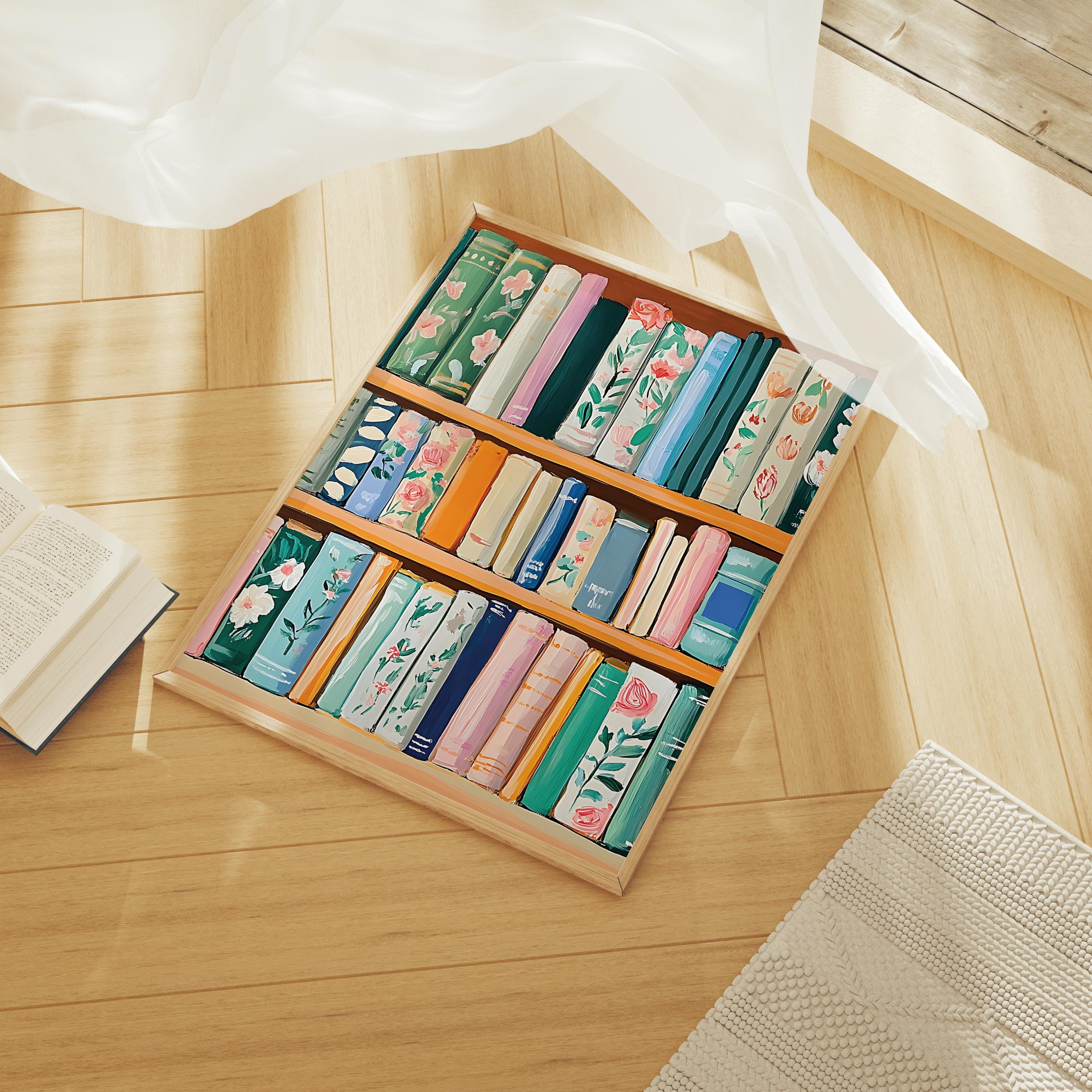 Colorful Bookshelf Print - Image 3