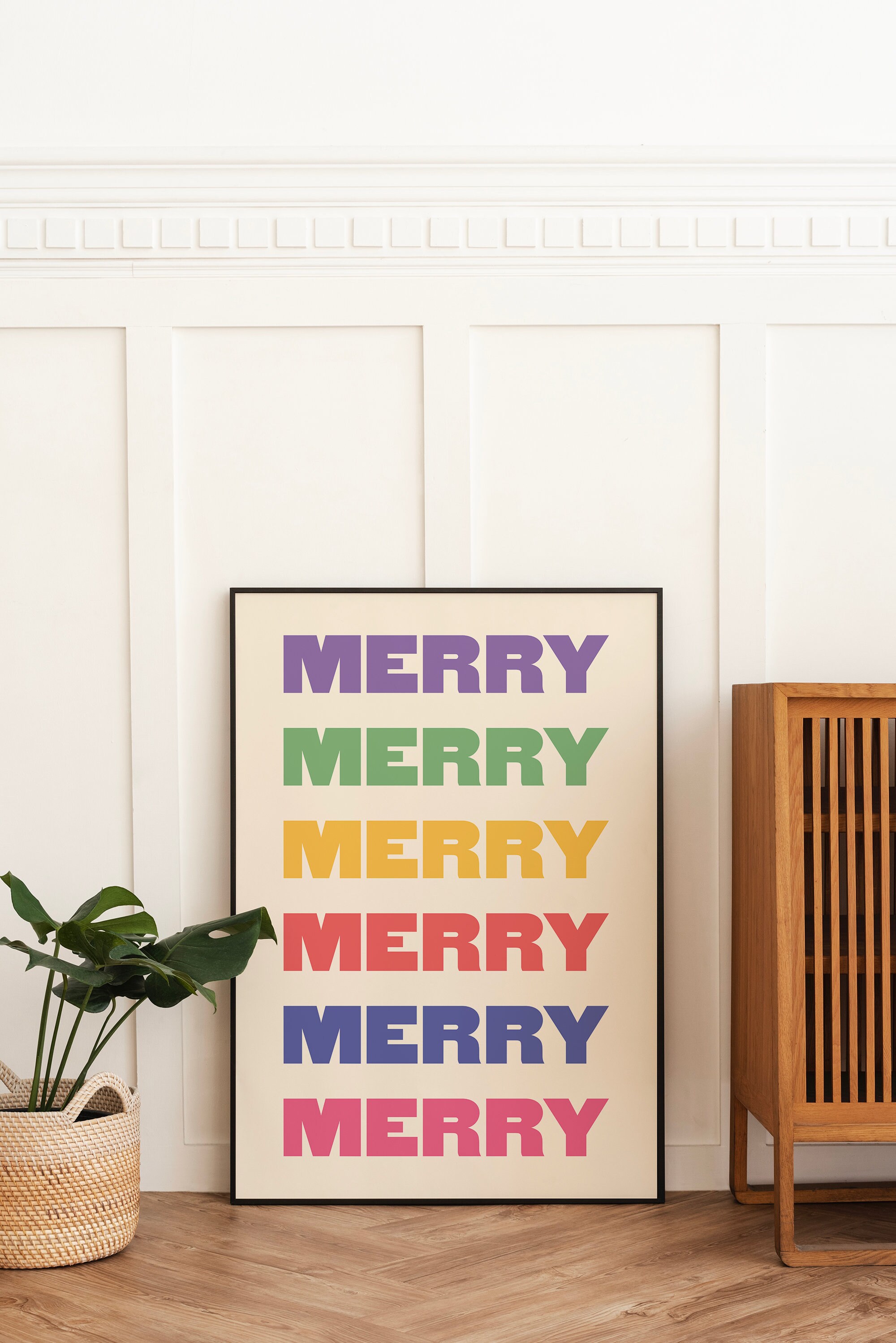 Colorful Merry Christmas Print - Image 3