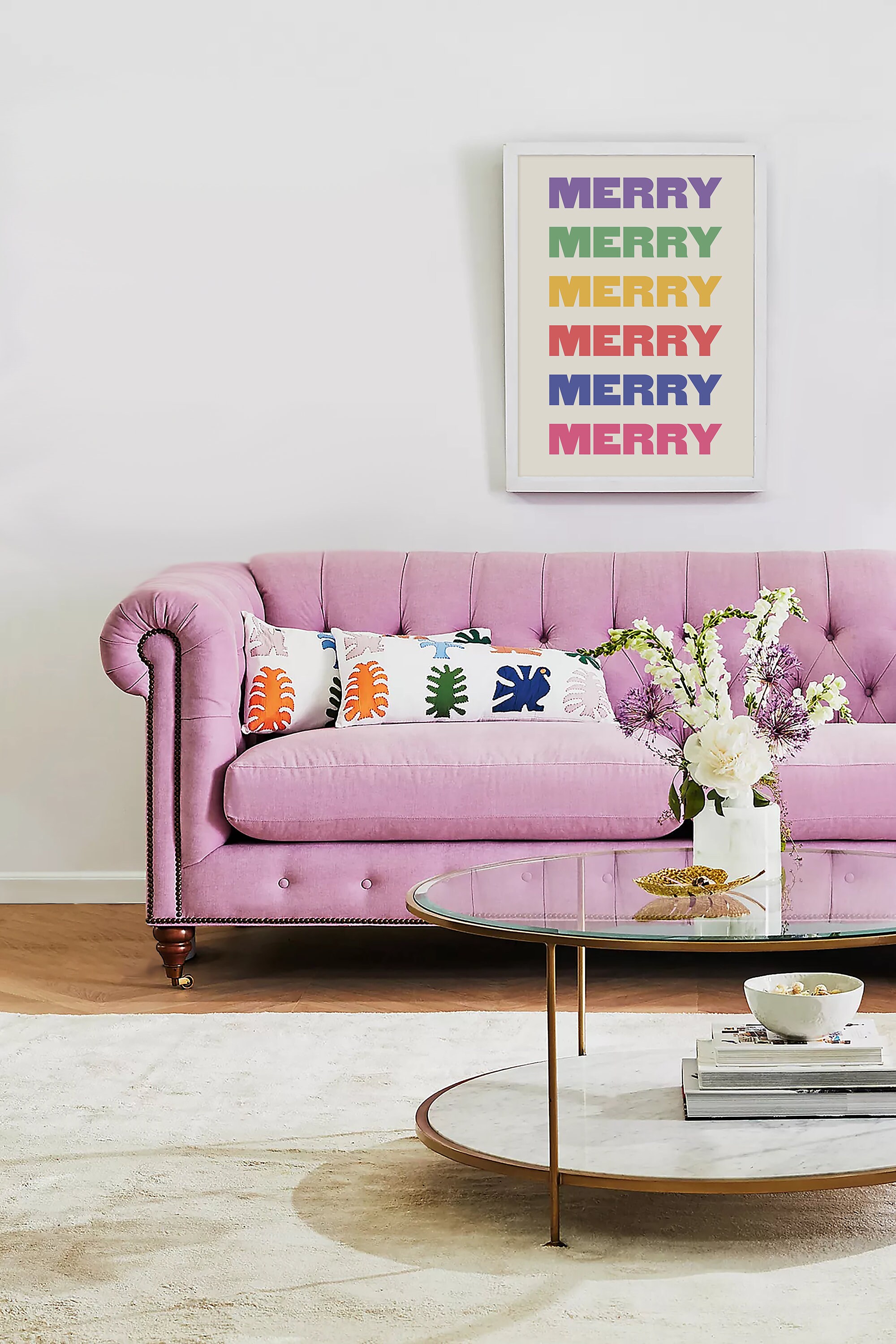 Colorful Merry Christmas Print - Image 4