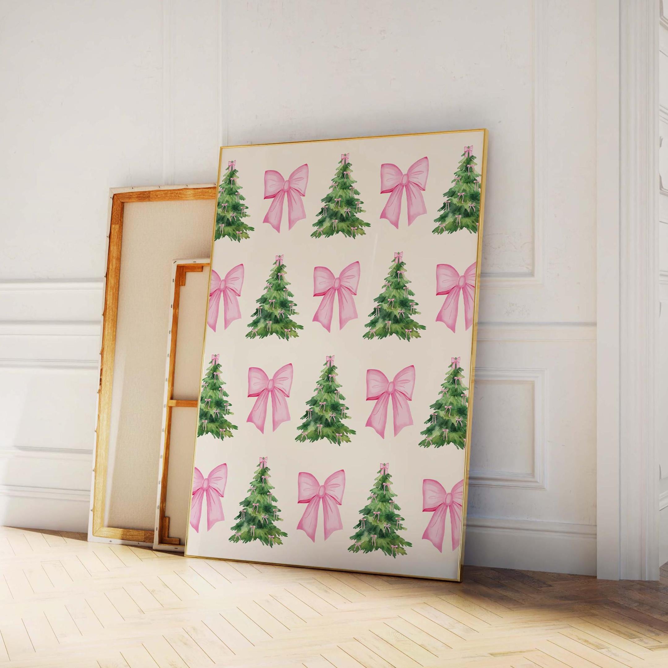 Coquette Bows Christmas Tree Print - Image 5