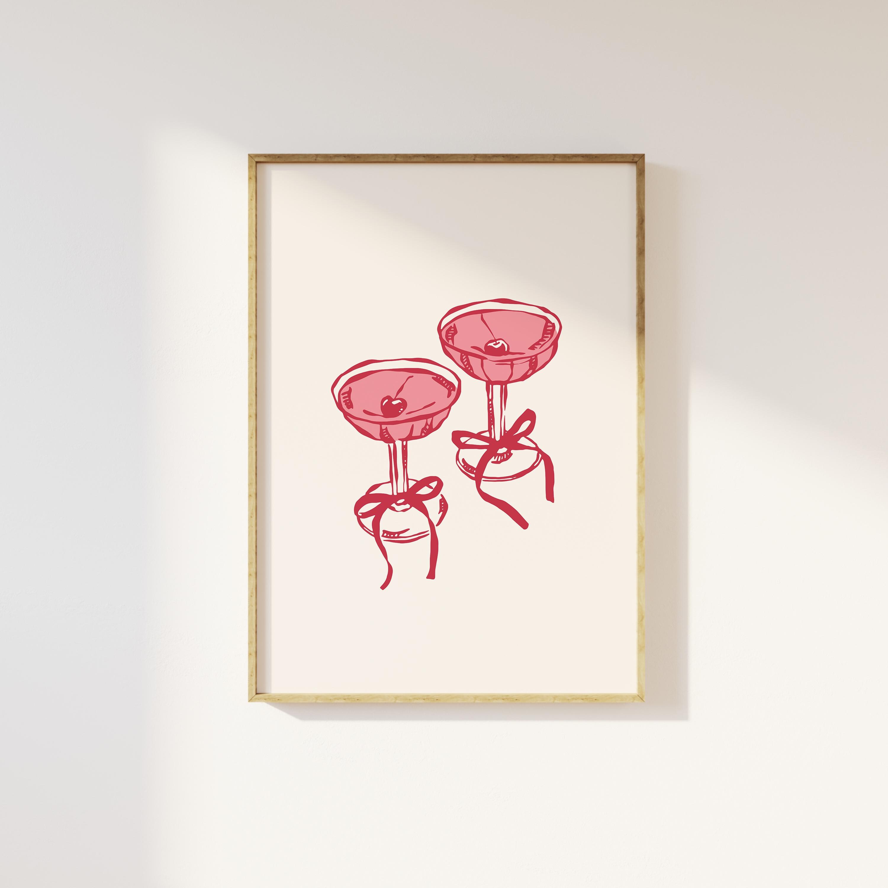 Coquette Cherry Cocktail Print - Image 4