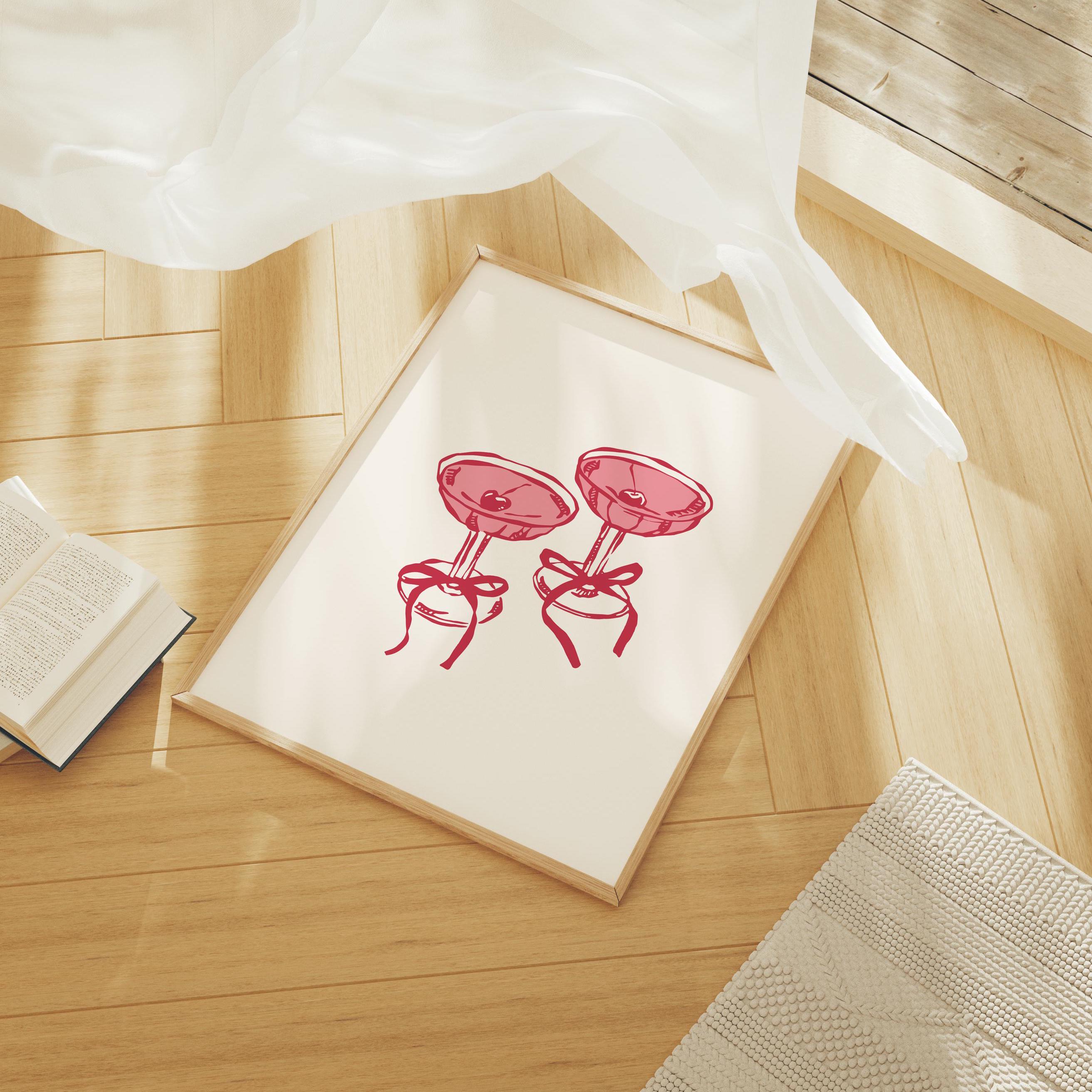 Coquette Cherry Cocktail Print - Image 5