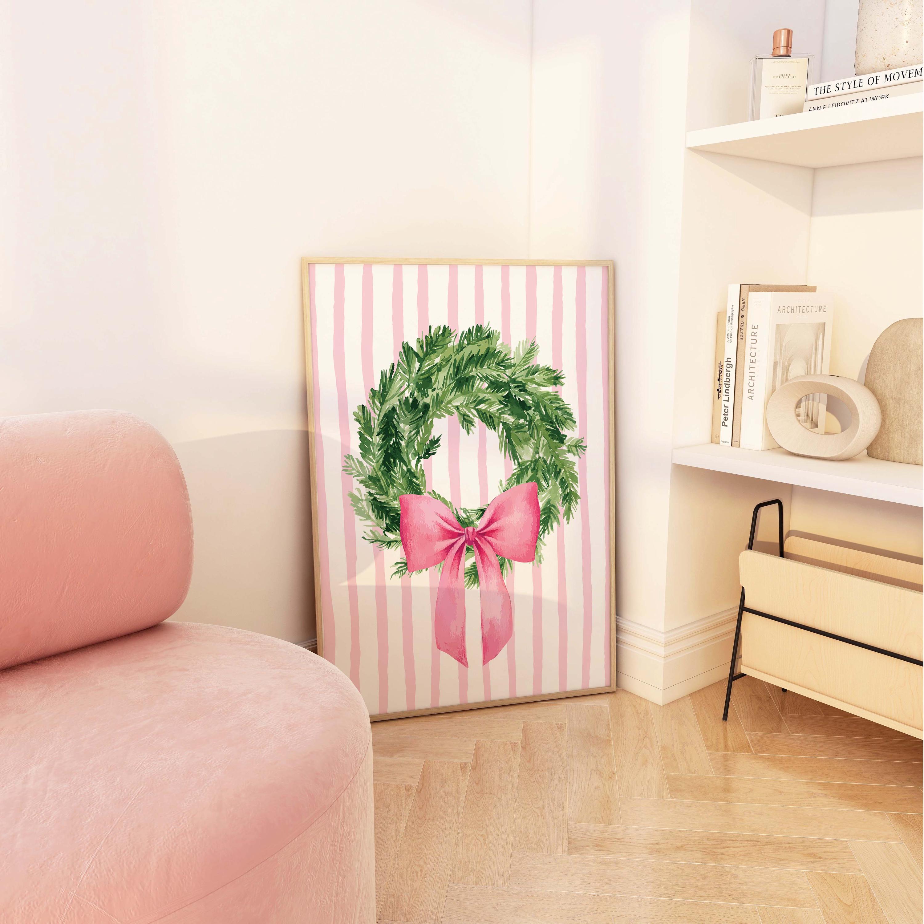 Coquette Christmas Wreath Print - Image 3