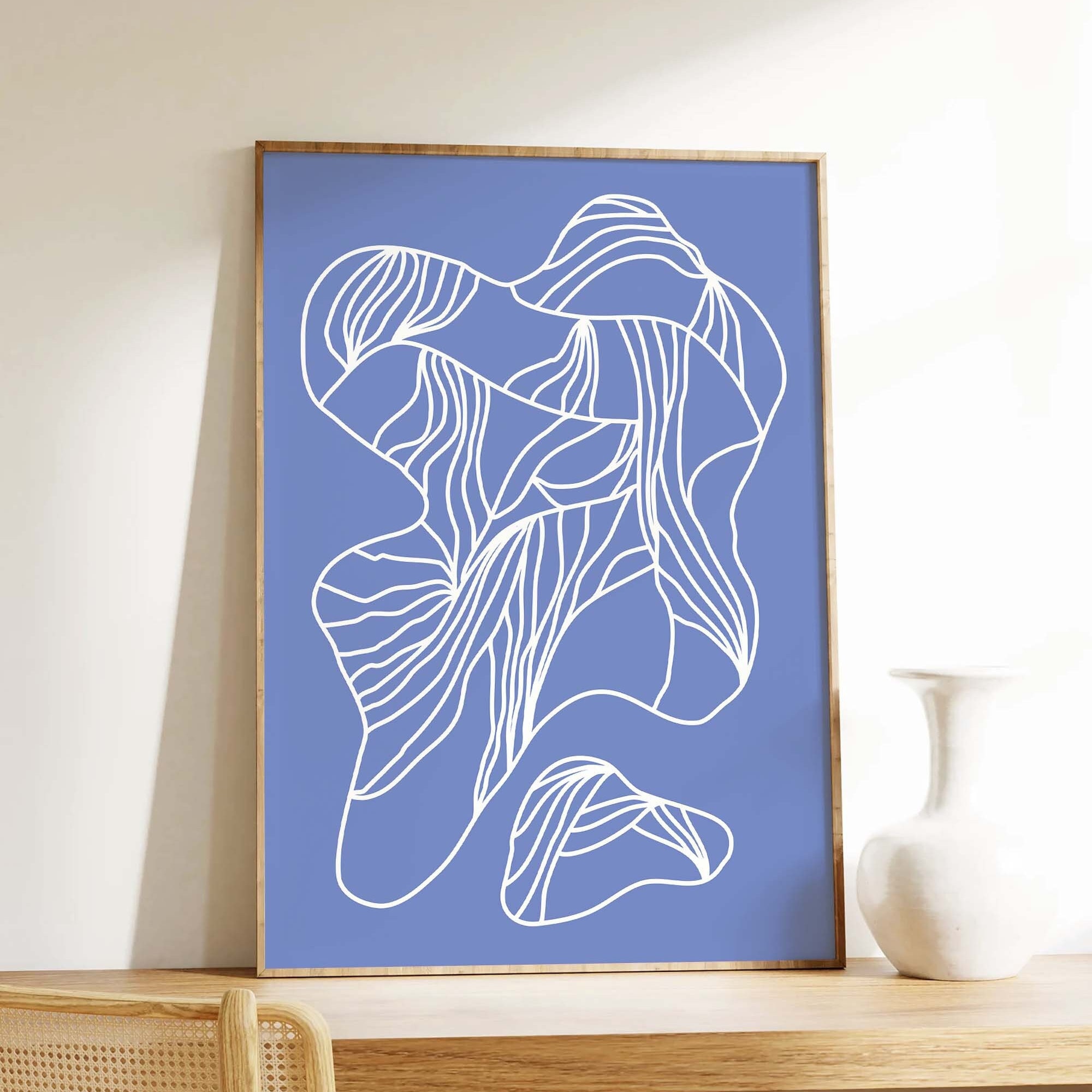 Coral Abstract Print - Image 4
