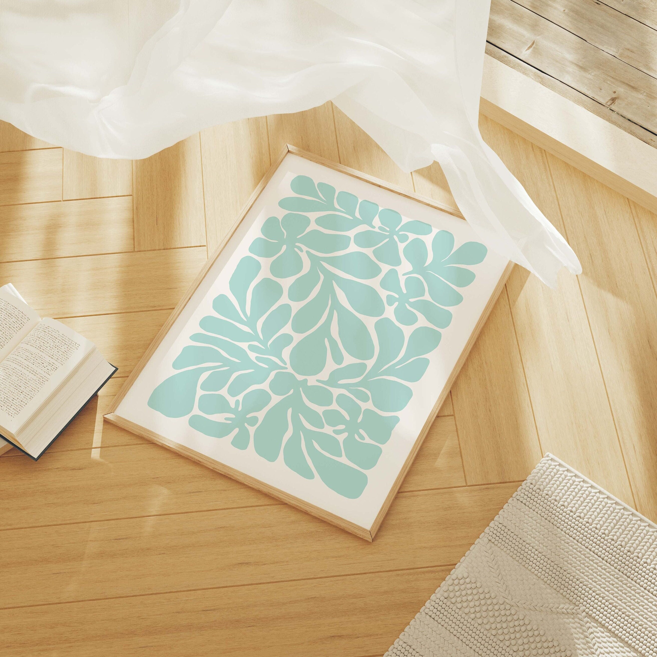 Coral Seaweed Print - Image 2