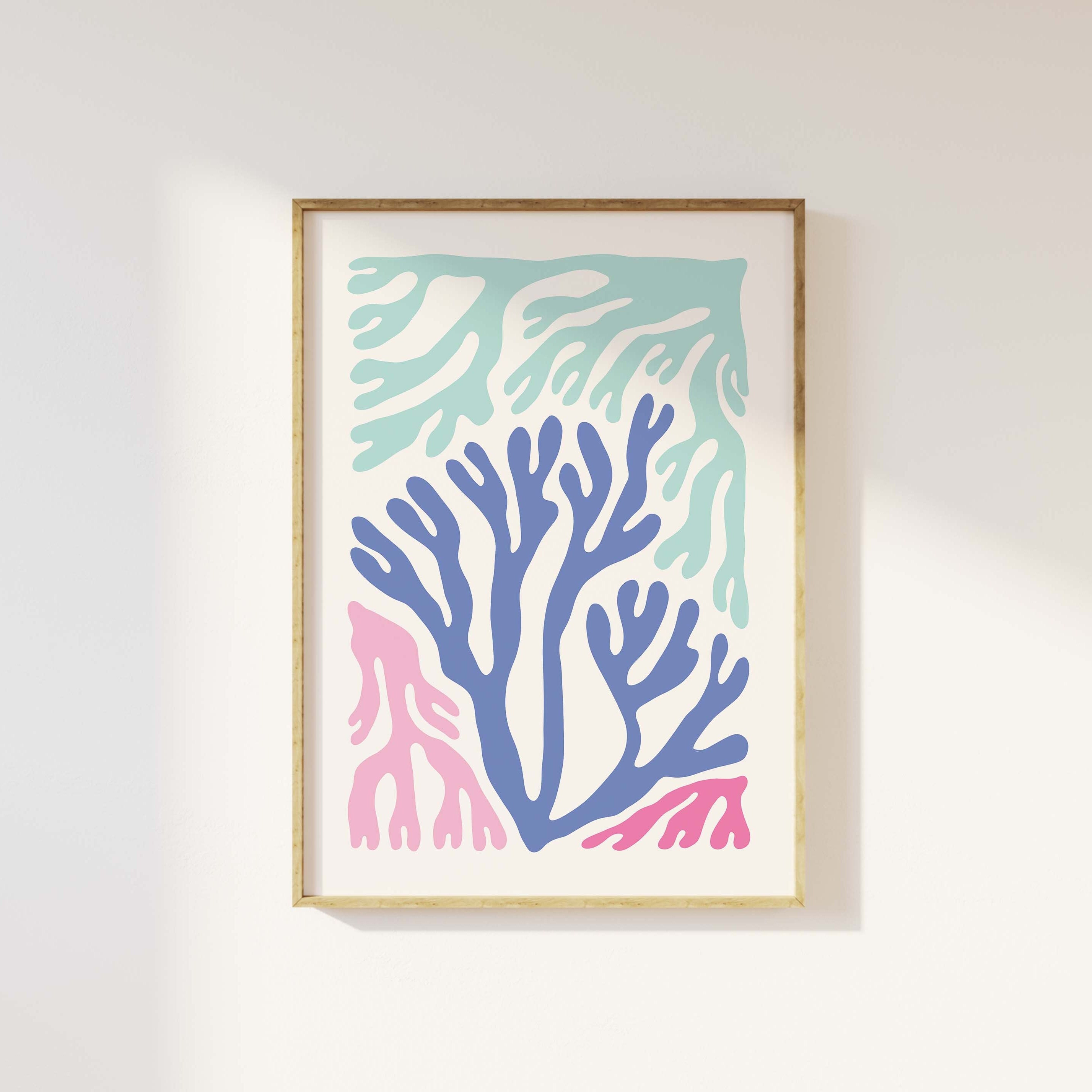 Coral Seaweed Print - Image 4