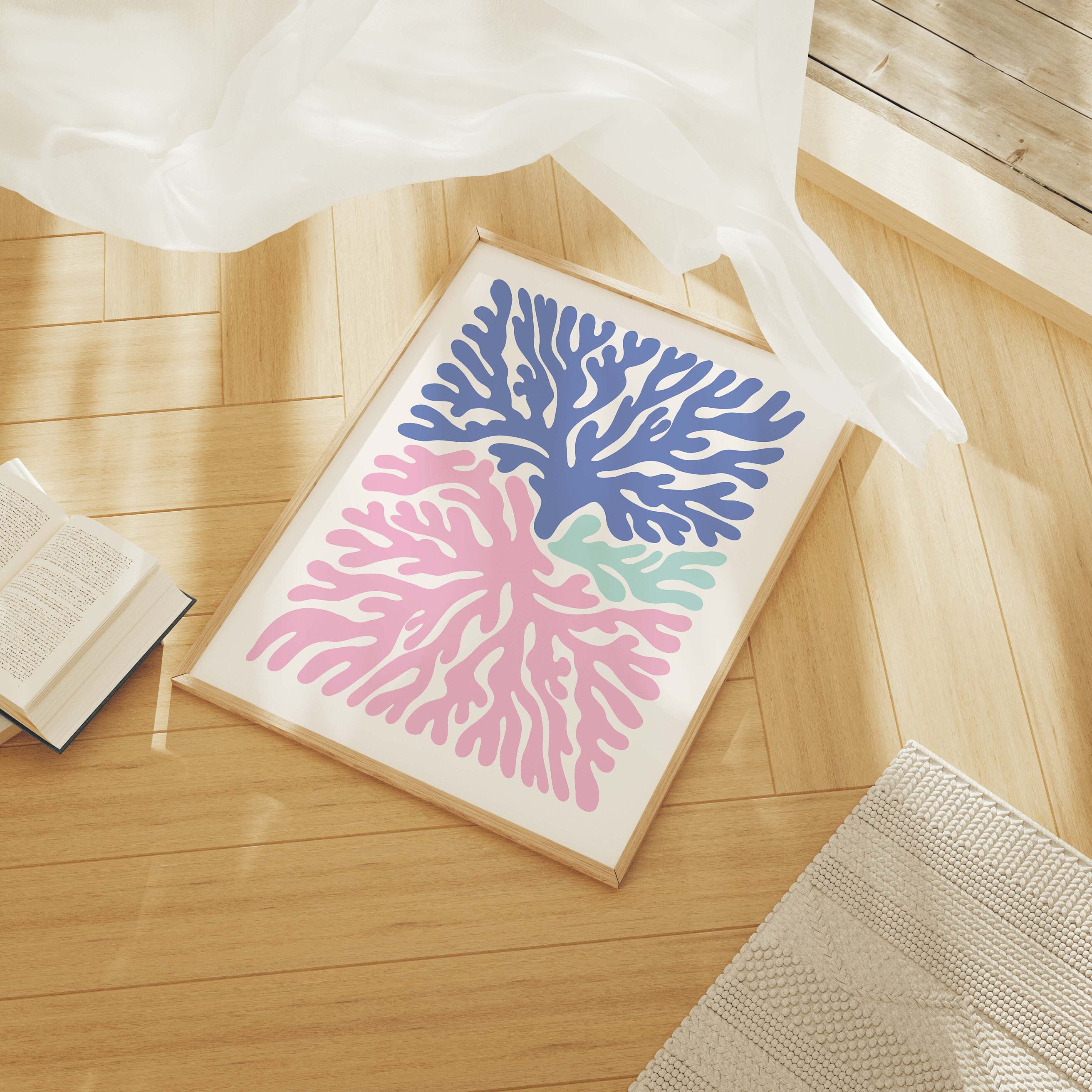 Coral Seaweed Print - Image 4