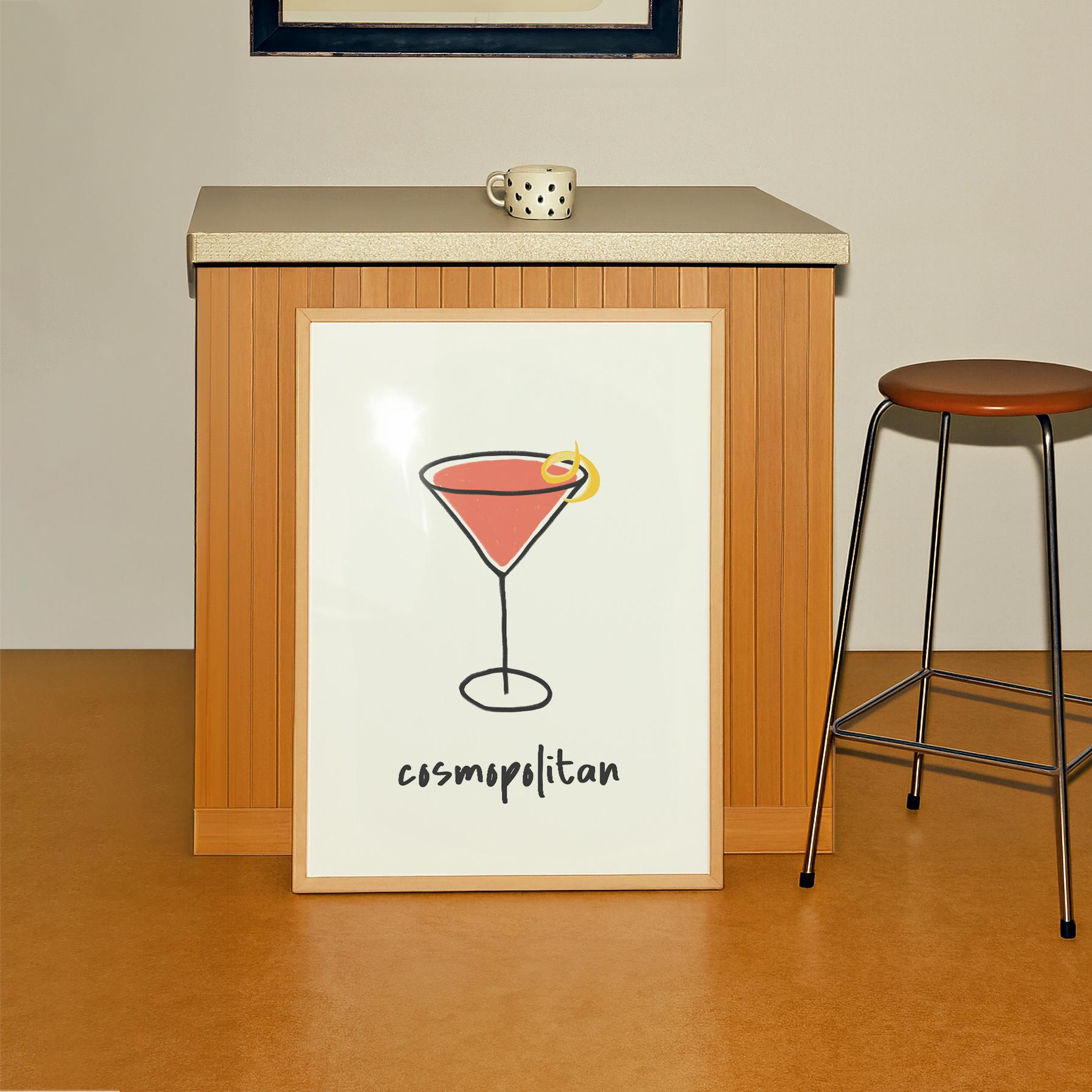 Cosmopolitan Cocktail Print - Image 3