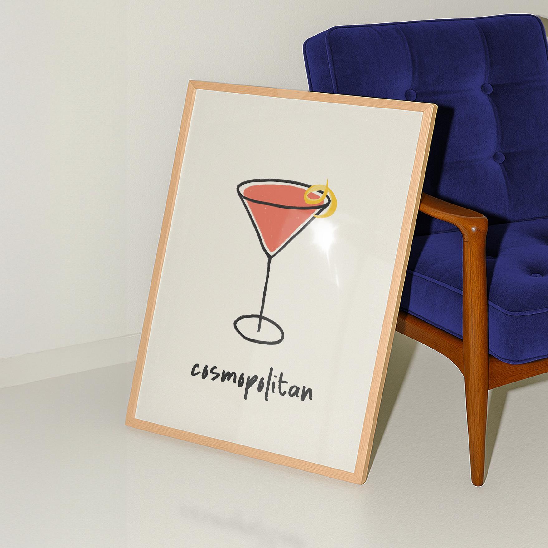 Cosmopolitan Cocktail Print - Image 4