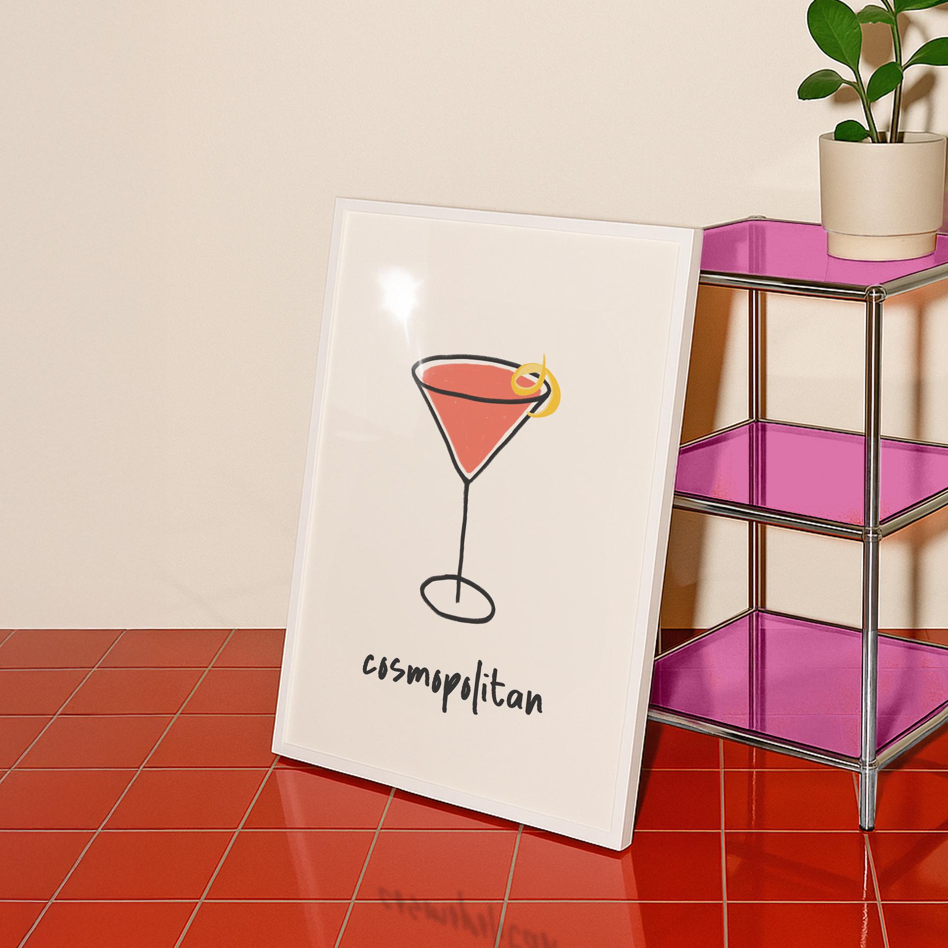 Cosmopolitan Cocktail Print - Image 5
