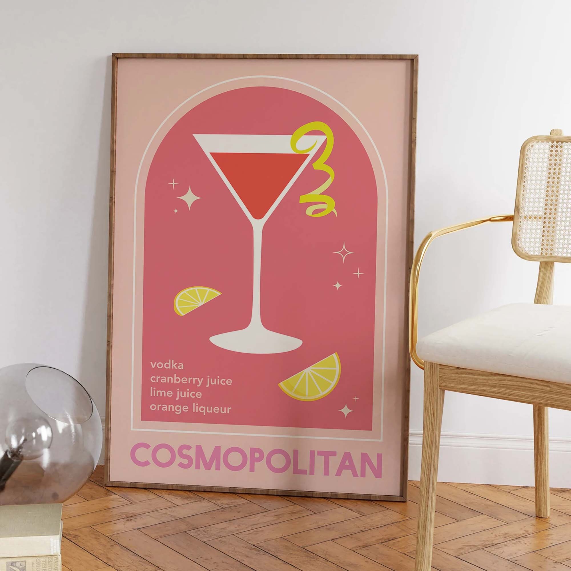 Cosmopolitan Cocktail Print - Image 4