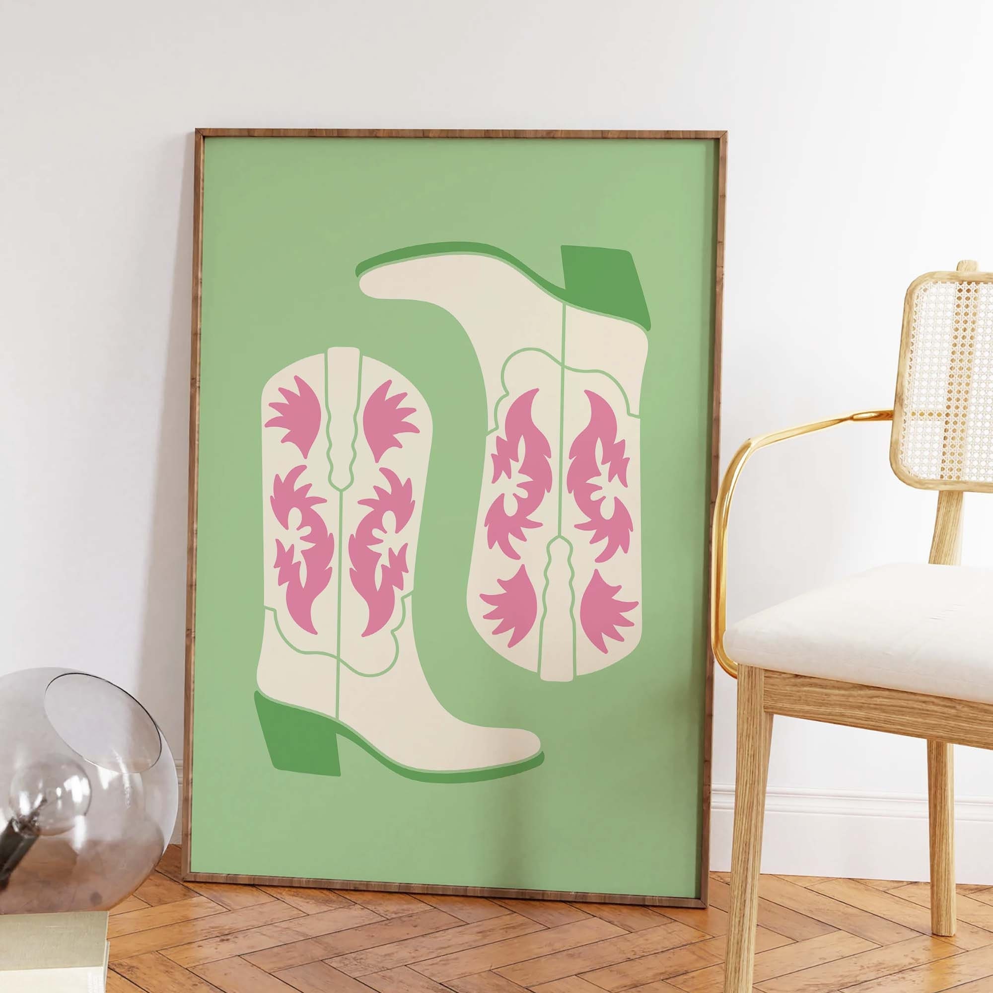 Cowgirl Boots Print - Image 5