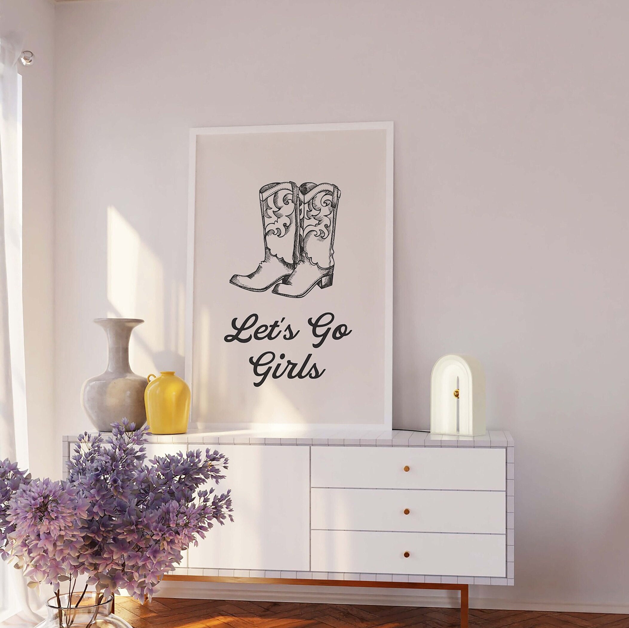 Cowgirl Boots Print