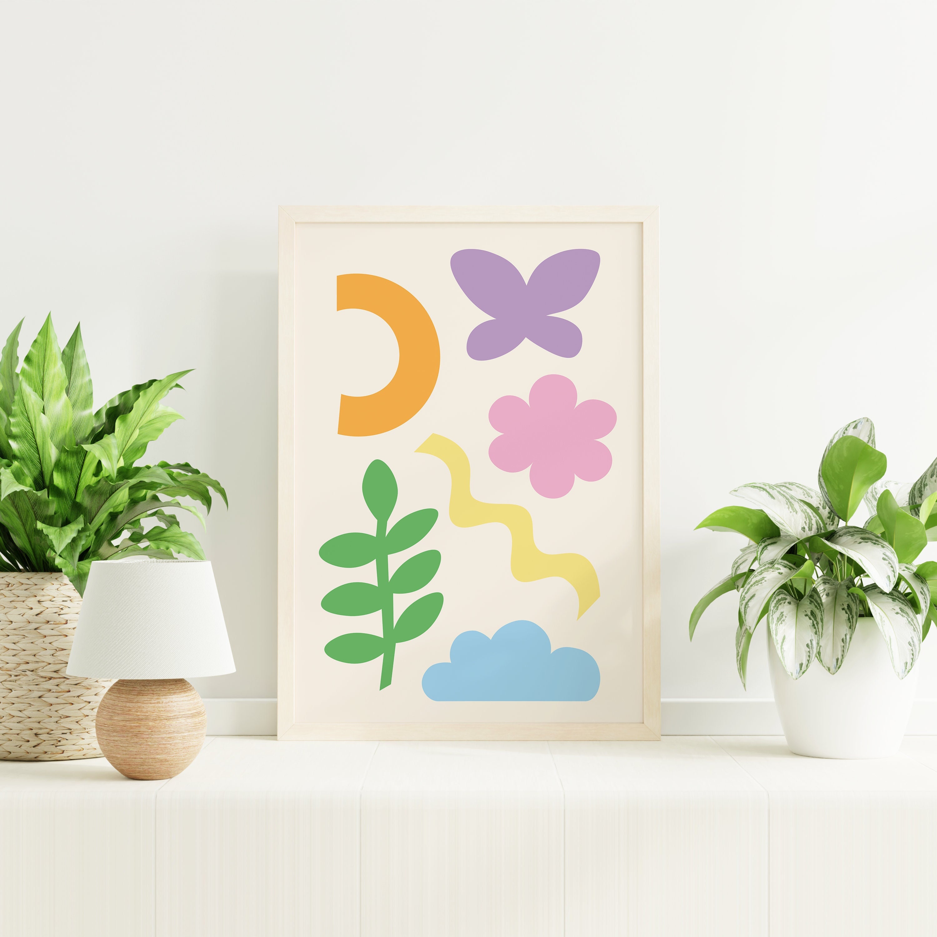 Cute Abstract Shapes Print - Image 2